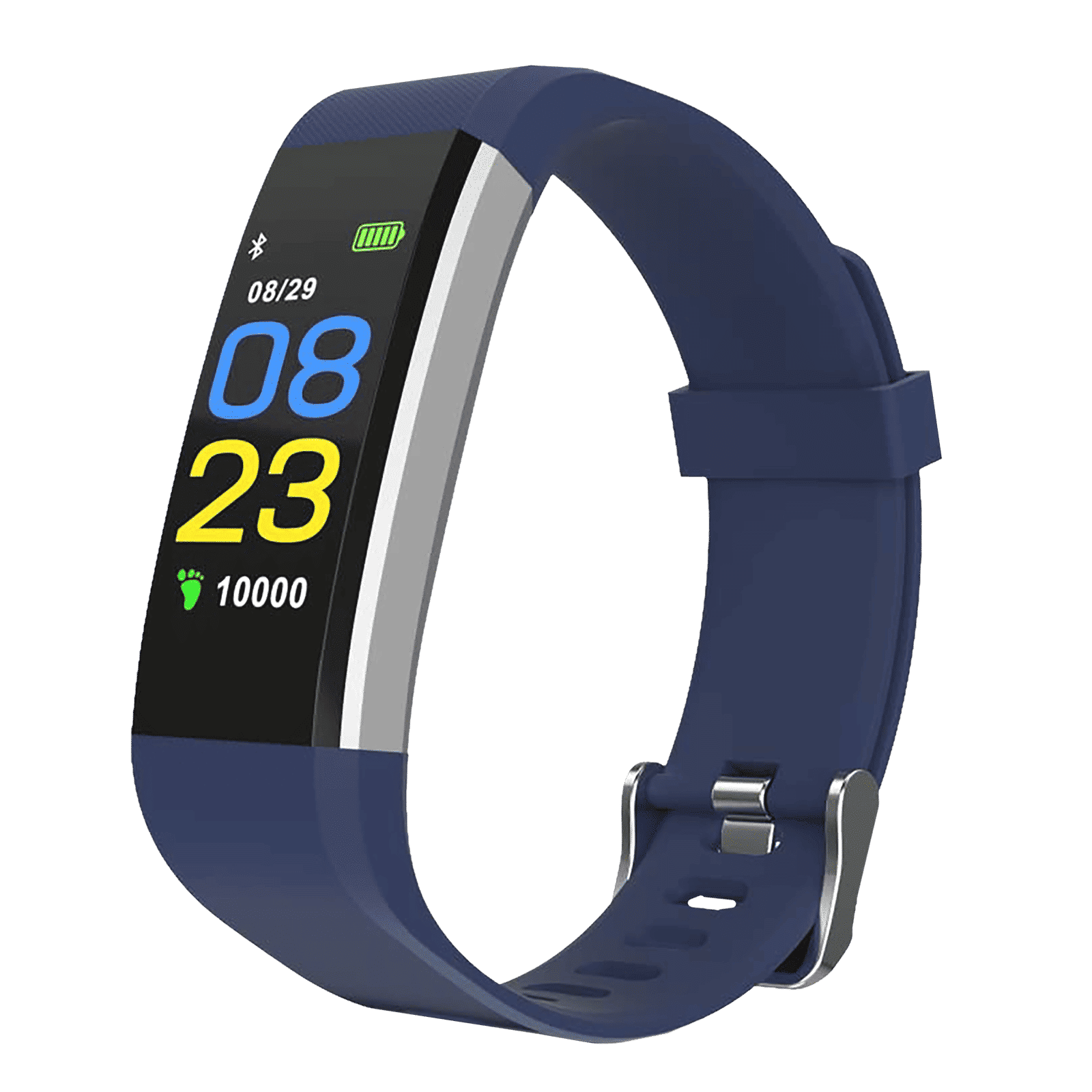 PORTRONICS Kronos X3 Smart Band with Steps Tracker (0.96 Inch Digital Display, IP67 Water Resistant, Blue Strap) PORTRONICS Kronos X3 Smart Band with Steps Tracker (0.96 Inch Digital Display, IP67 Water Resistant, Blue Strap)_1
