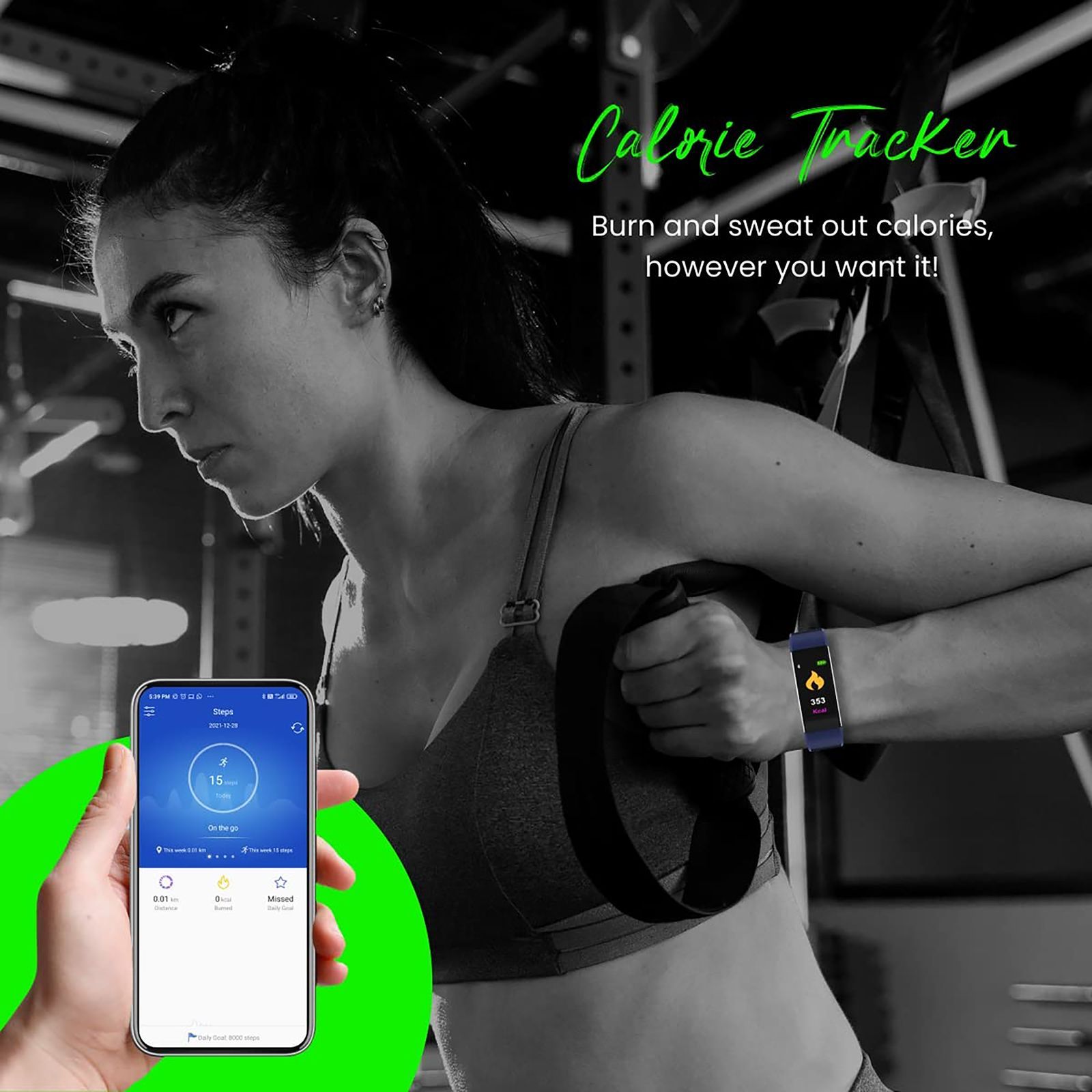 PORTRONICS Kronos X3 Smart Band with Steps Tracker (0.96 Inch Digital Display, IP67 Water Resistant, Blue Strap) PORTRONICS Kronos X3 Smart Band with Steps Tracker (0.96 Inch Digital Display, IP67 Water Resistant, Blue Strap)_7