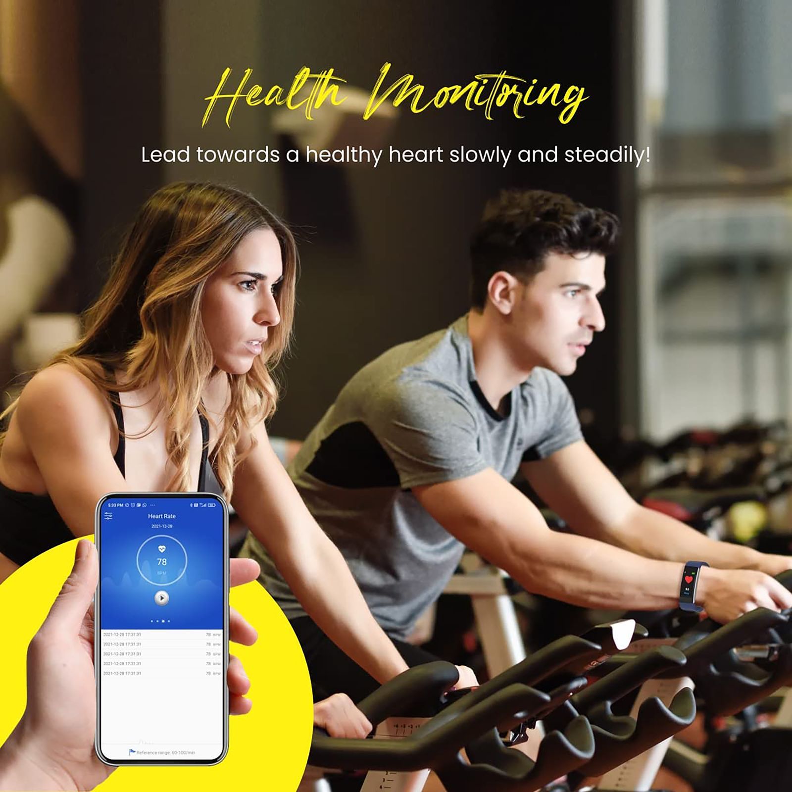 PORTRONICS Kronos X3 Smart Band with Steps Tracker (0.96 Inch Digital Display, IP67 Water Resistant, Blue Strap) PORTRONICS Kronos X3 Smart Band with Steps Tracker (0.96 Inch Digital Display, IP67 Water Resistant, Blue Strap)_9