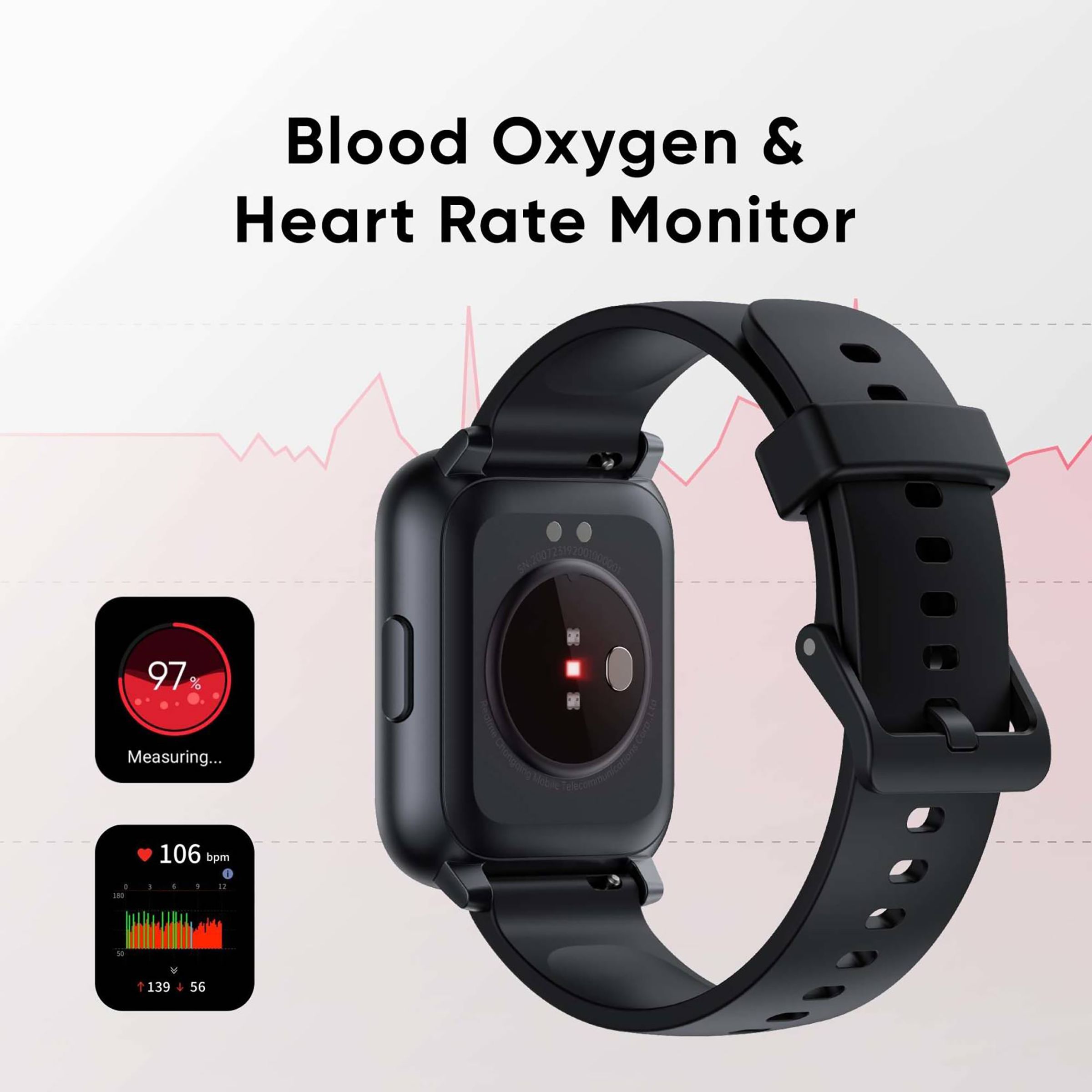 realme TechLife Watch S100 Smartwatch with Activity Tracker (43mm TFT Display, IP68 Water Resistant, Black Strap)_8