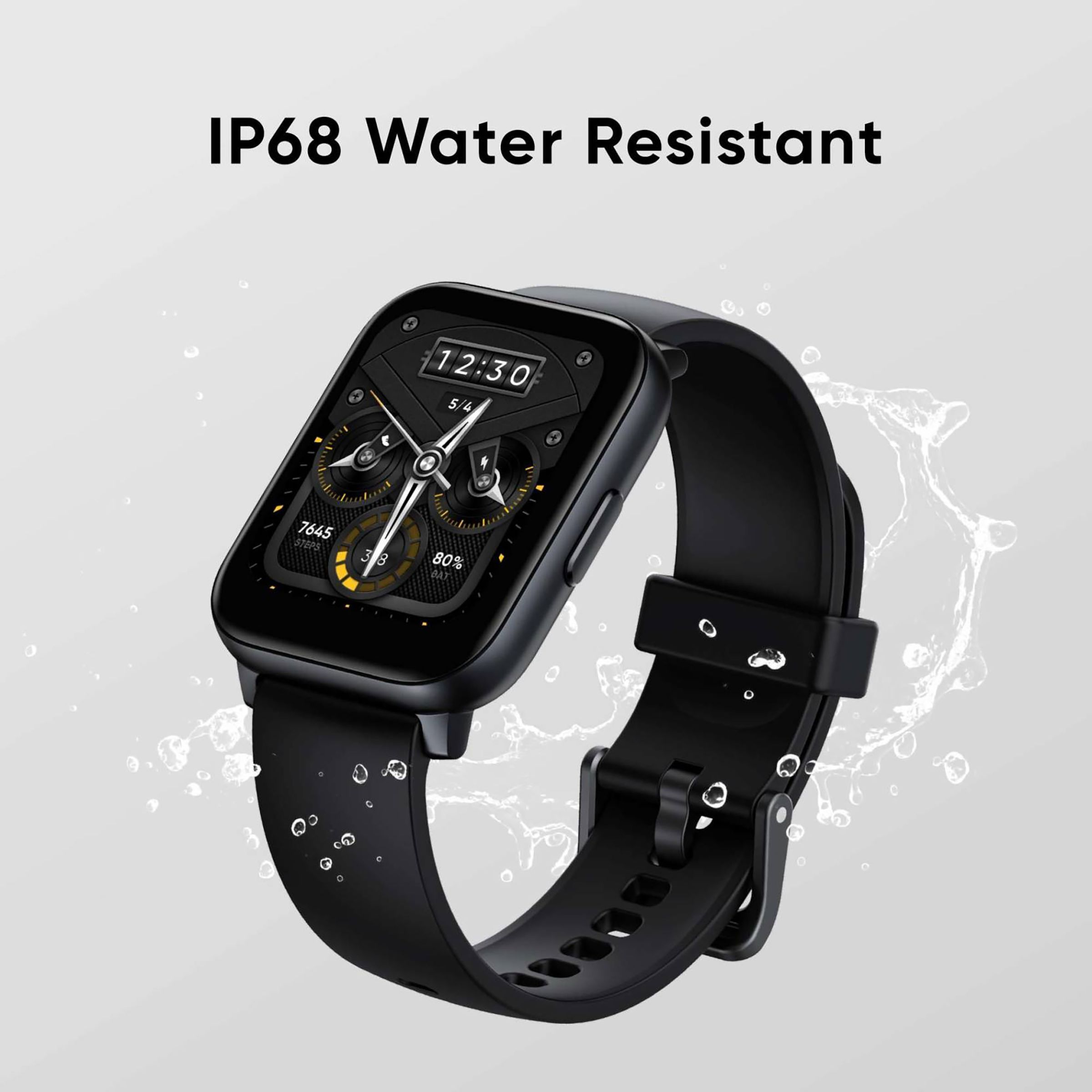 realme TechLife Watch S100 Smartwatch with Activity Tracker (43mm TFT Display, IP68 Water Resistant, Black Strap)_13