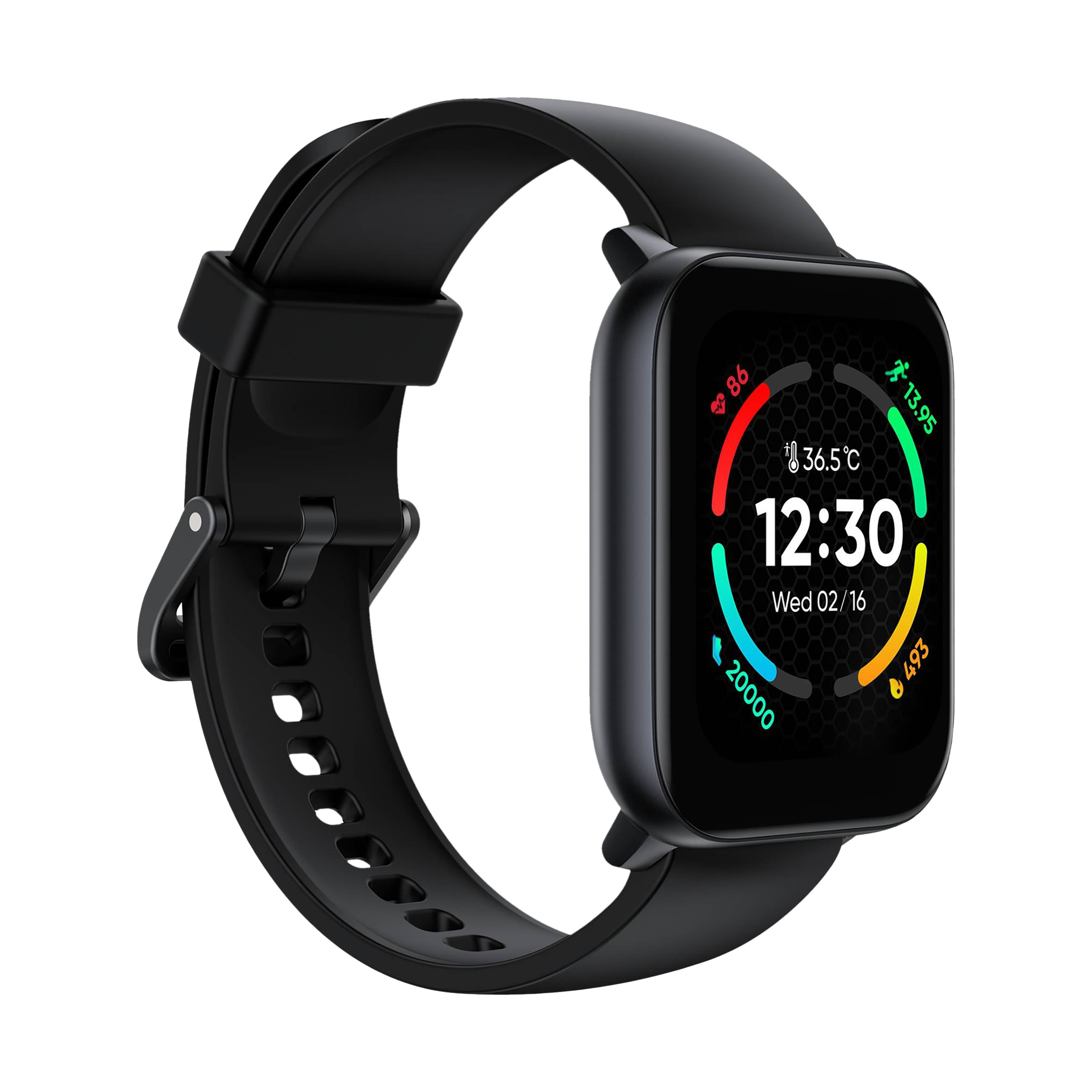 realme TechLife Watch S100 Smartwatch with Activity Tracker (43mm TFT Display, IP68 Water Resistant, Black Strap)_5