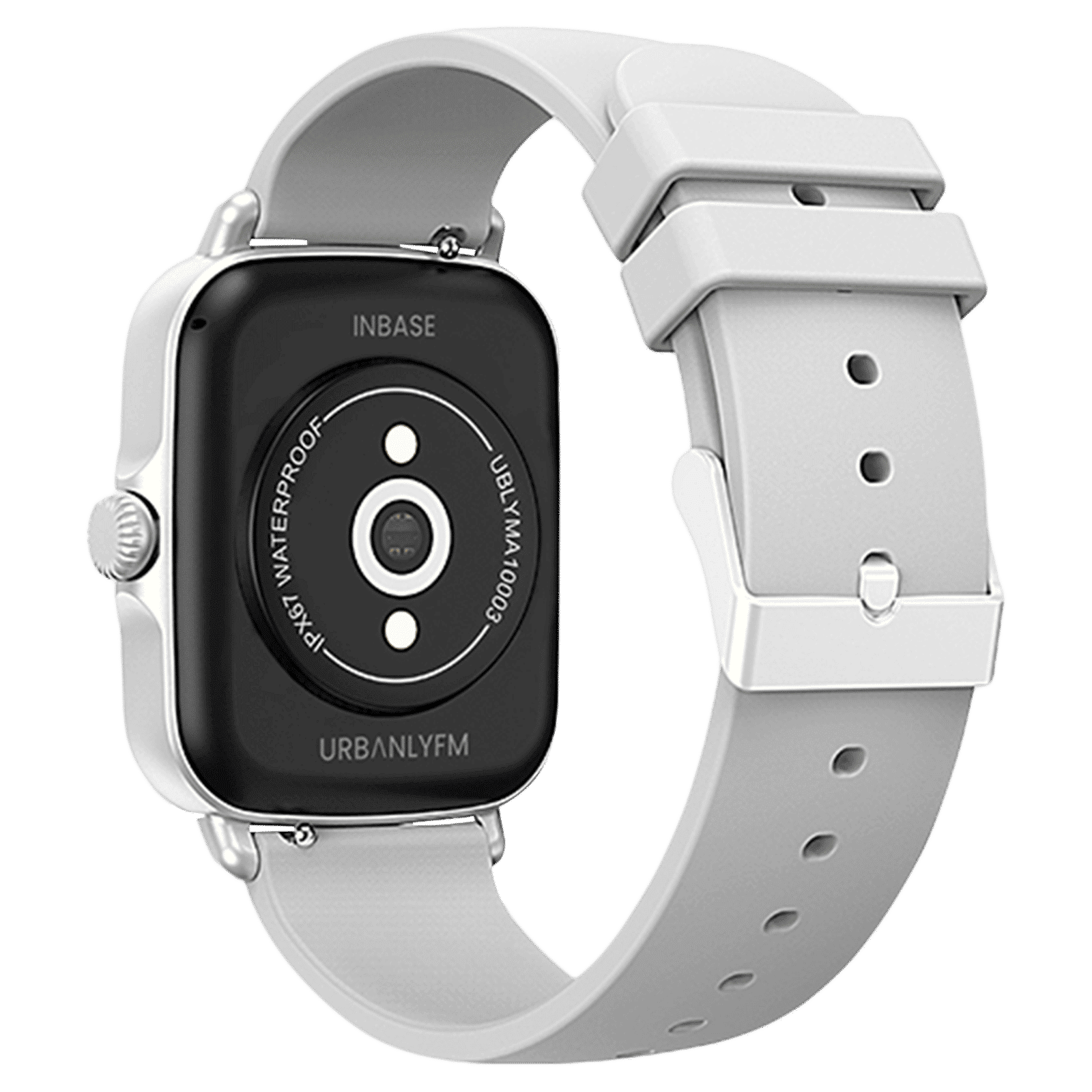 in base Urban LYF M Smartwatch with Activity Tracker (42.92mm IPS Display, IPX67 Water Resistant, Grey Strap)_6