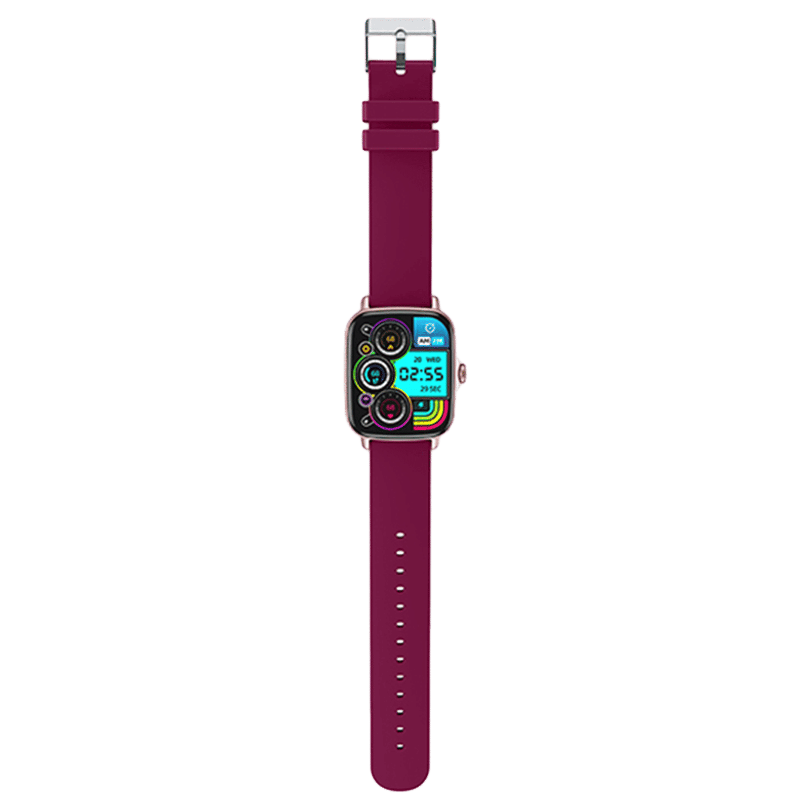 in base Urban LYF M Smartwatch with Bluetooth Calling (42.92mm IPS Display, IPX67 Water Resistant, Purple Strap)_7