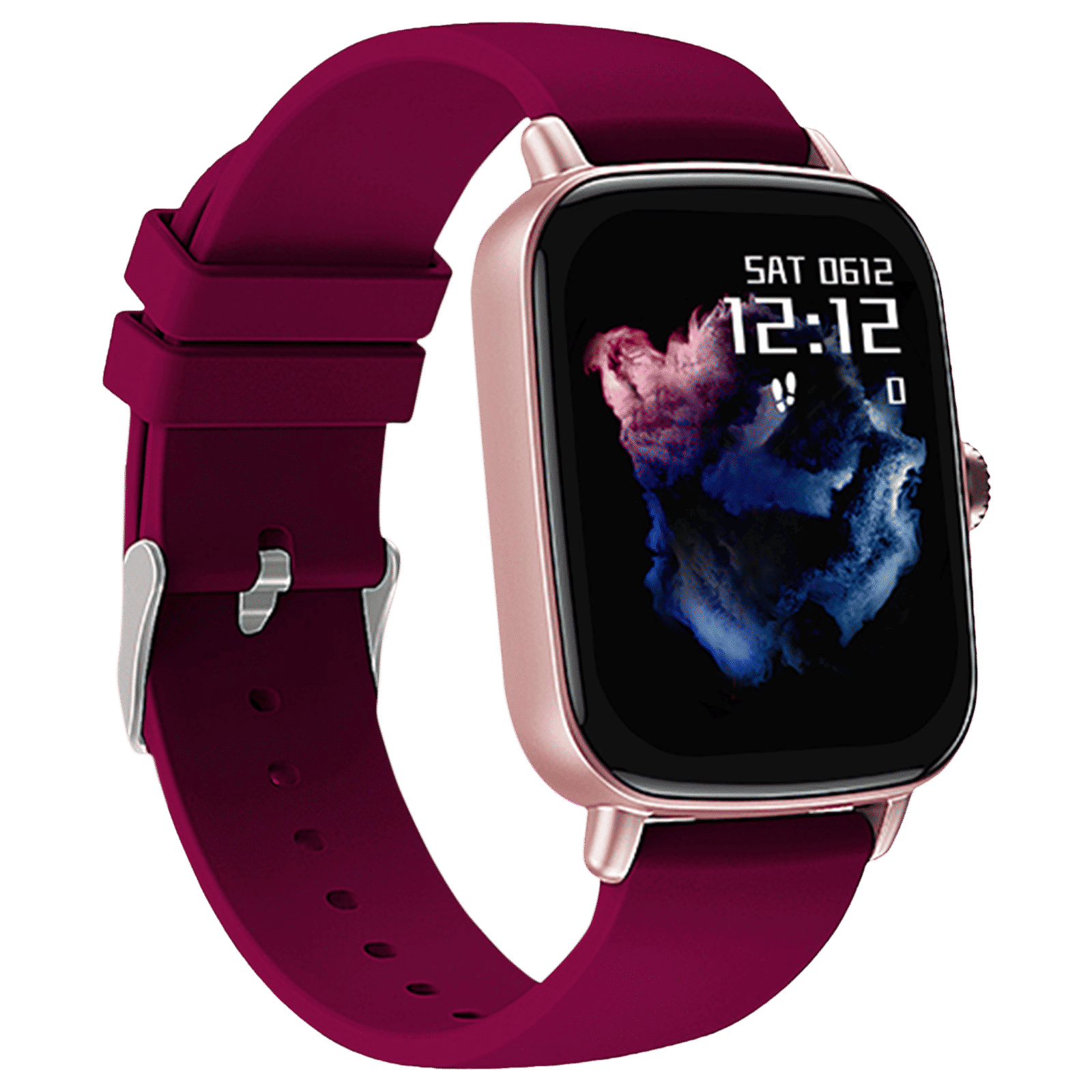 in base Urban LYF M Smartwatch with Bluetooth Calling (42.92mm IPS Display, IPX67 Water Resistant, Purple Strap)_5