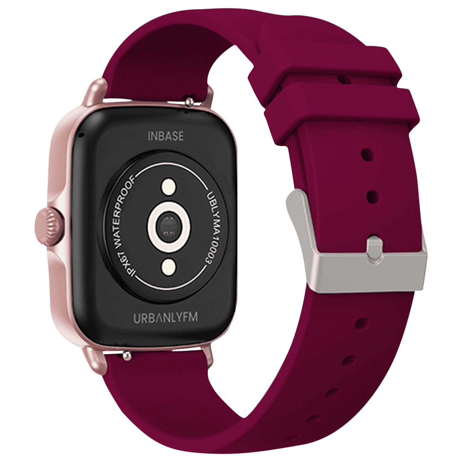 in base Urban LYF M Smartwatch with Bluetooth Calling (42.92mm IPS Display, IPX67 Water Resistant, Purple Strap)_6