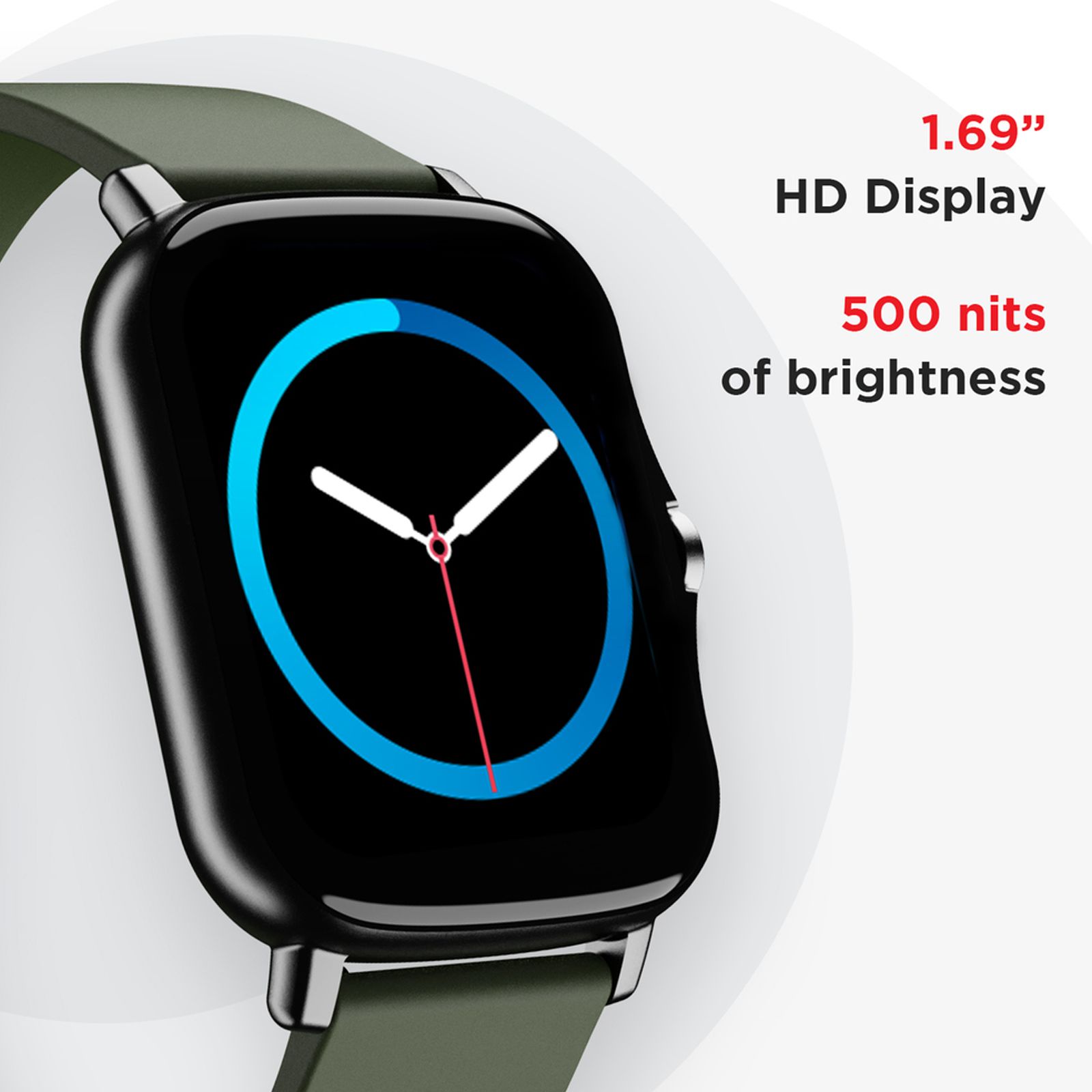 boAt Wave Fit Smartwatch with Camera & Music Control (42.92mm HD Display, IP67 Sweat Resistant, Olive Green Strap)_9