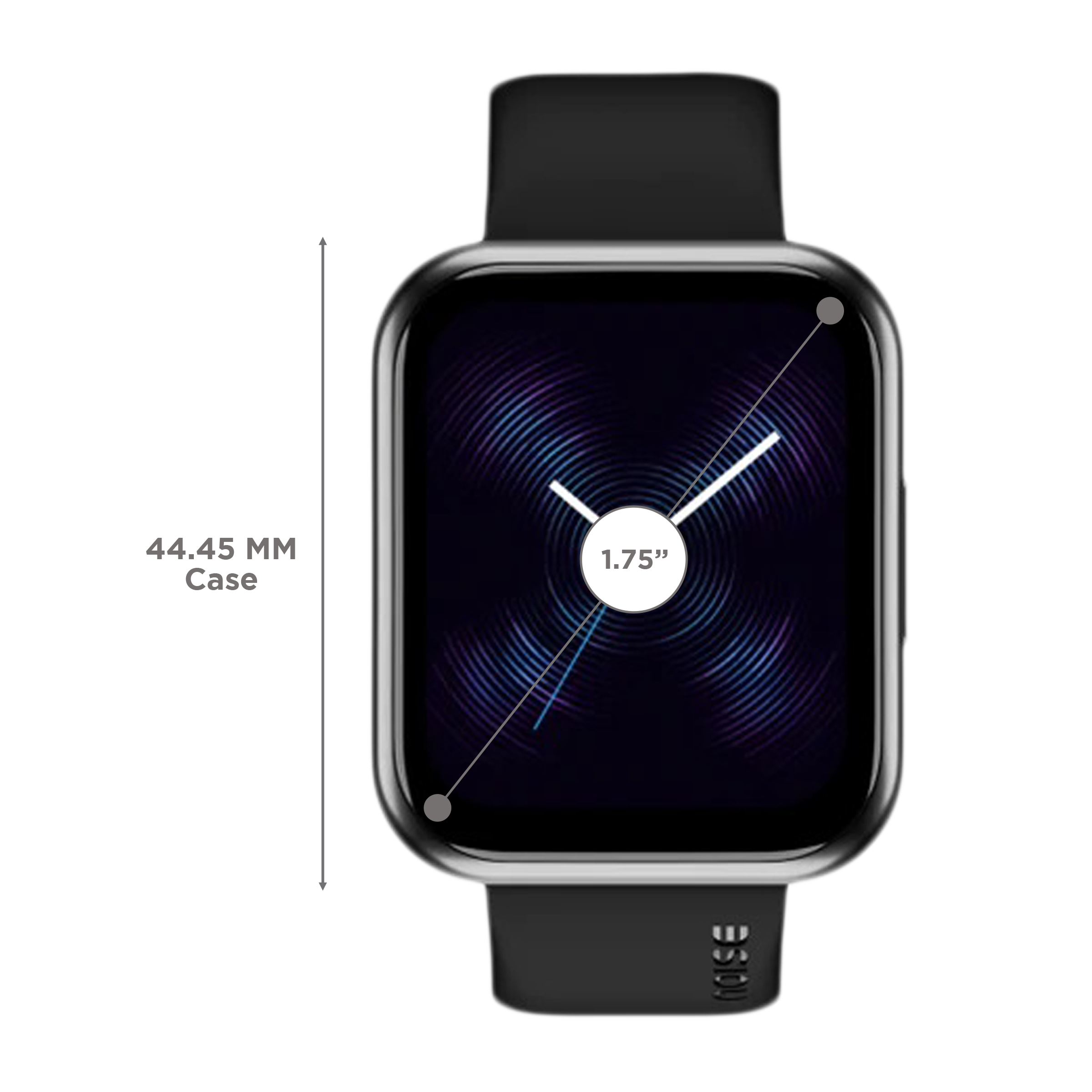 noise ColorFit Ultra Buzz Smartwatch with Bluetooth Calling (44.45mm LCD Display, IP68 Water Resistant, Charcoal Black Strap)_3