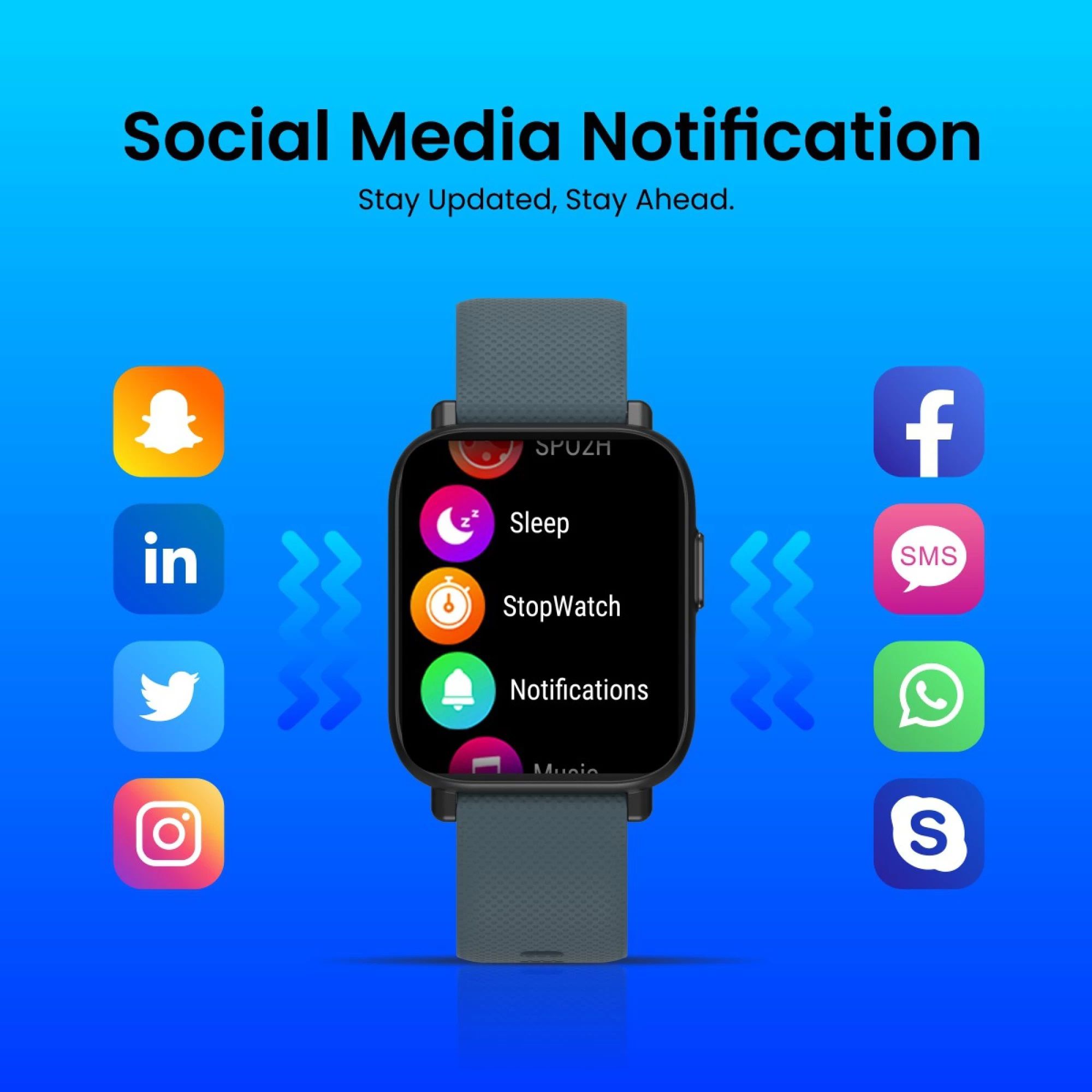 PORTRONICS Kronos X1 Smartwatch with Activity Tracker (43.18mm Digital Display, IP67 Water Resistant, Green Strap) PORTRONICS Kronos X1 Smartwatch with Activity Tracker (43.18mm Digital Display, IP67 Water Resistant, Green Strap)_8