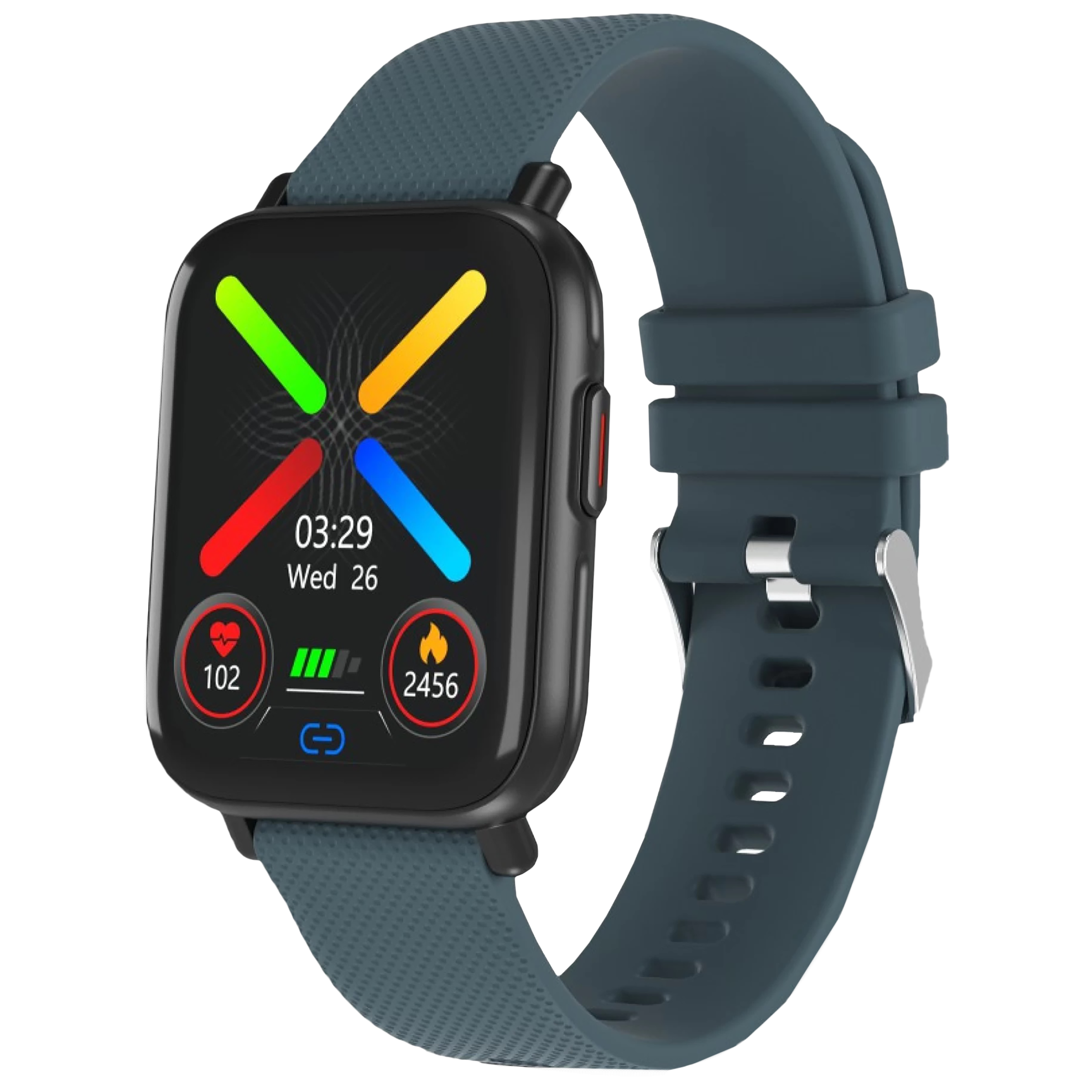 PORTRONICS Kronos X1 Smartwatch with Activity Tracker (43.18mm Digital Display, IP67 Water Resistant, Green Strap) PORTRONICS Kronos X1 Smartwatch with Activity Tracker (43.18mm Digital Display, IP67 Water Resistant, Green Strap)_4