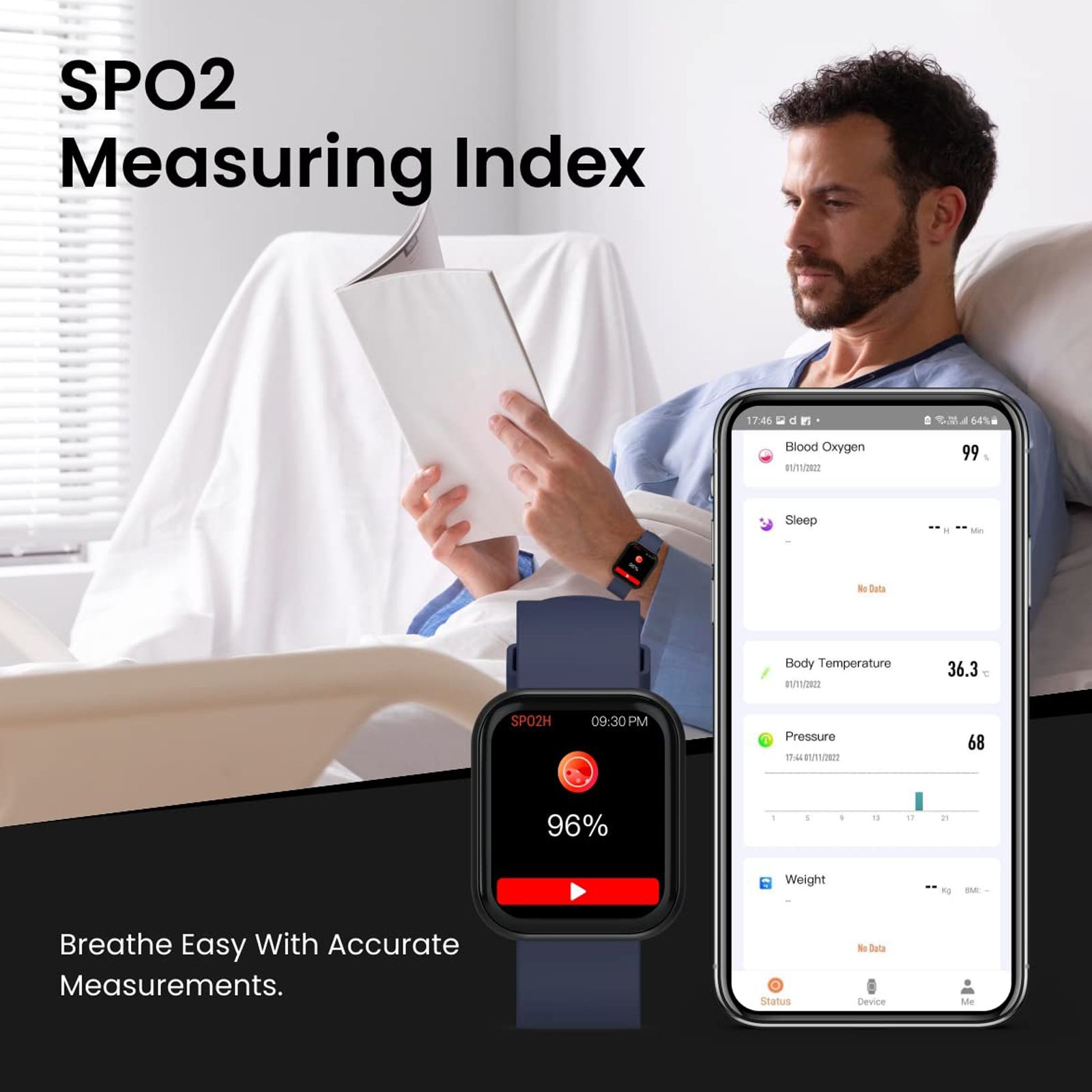 PORTRONICS Kronos X2 Smartwatch with Activity Tracker (33mm Full Touch Display, IP67 Water Resistant, Blue Strap) PORTRONICS Kronos X2 Smartwatch with Activity Tracker (33mm Full Touch Display, IP67 Water Resistant, Blue Strap)_6