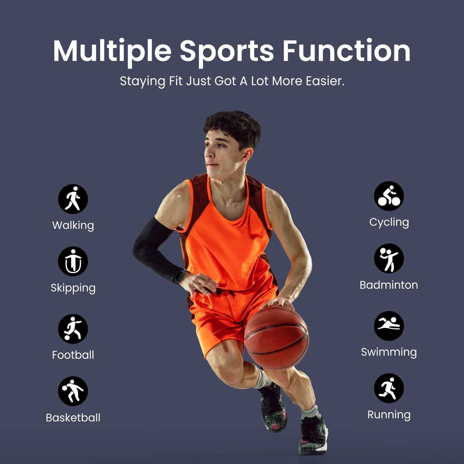 PORTRONICS Kronos X2 Smartwatch with Activity Tracker (33mm Full Touch Display, IP67 Water Resistant, Blue Strap) PORTRONICS Kronos X2 Smartwatch with Activity Tracker (33mm Full Touch Display, IP67 Water Resistant, Blue Strap)_7