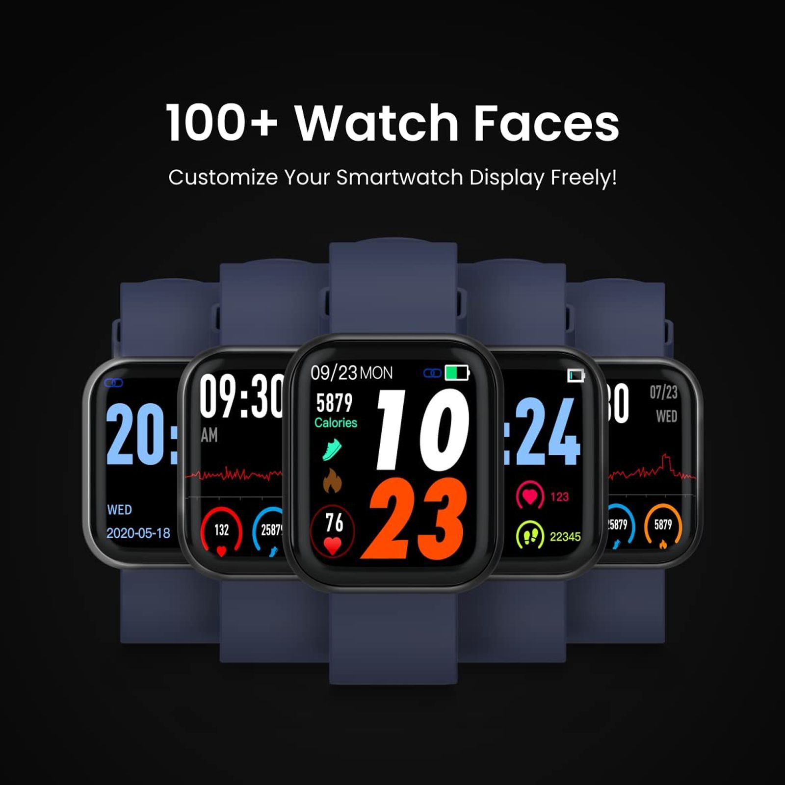 PORTRONICS Kronos X2 Smartwatch with Activity Tracker (33mm Full Touch Display, IP67 Water Resistant, Blue Strap) PORTRONICS Kronos X2 Smartwatch with Activity Tracker (33mm Full Touch Display, IP67 Water Resistant, Blue Strap)_9