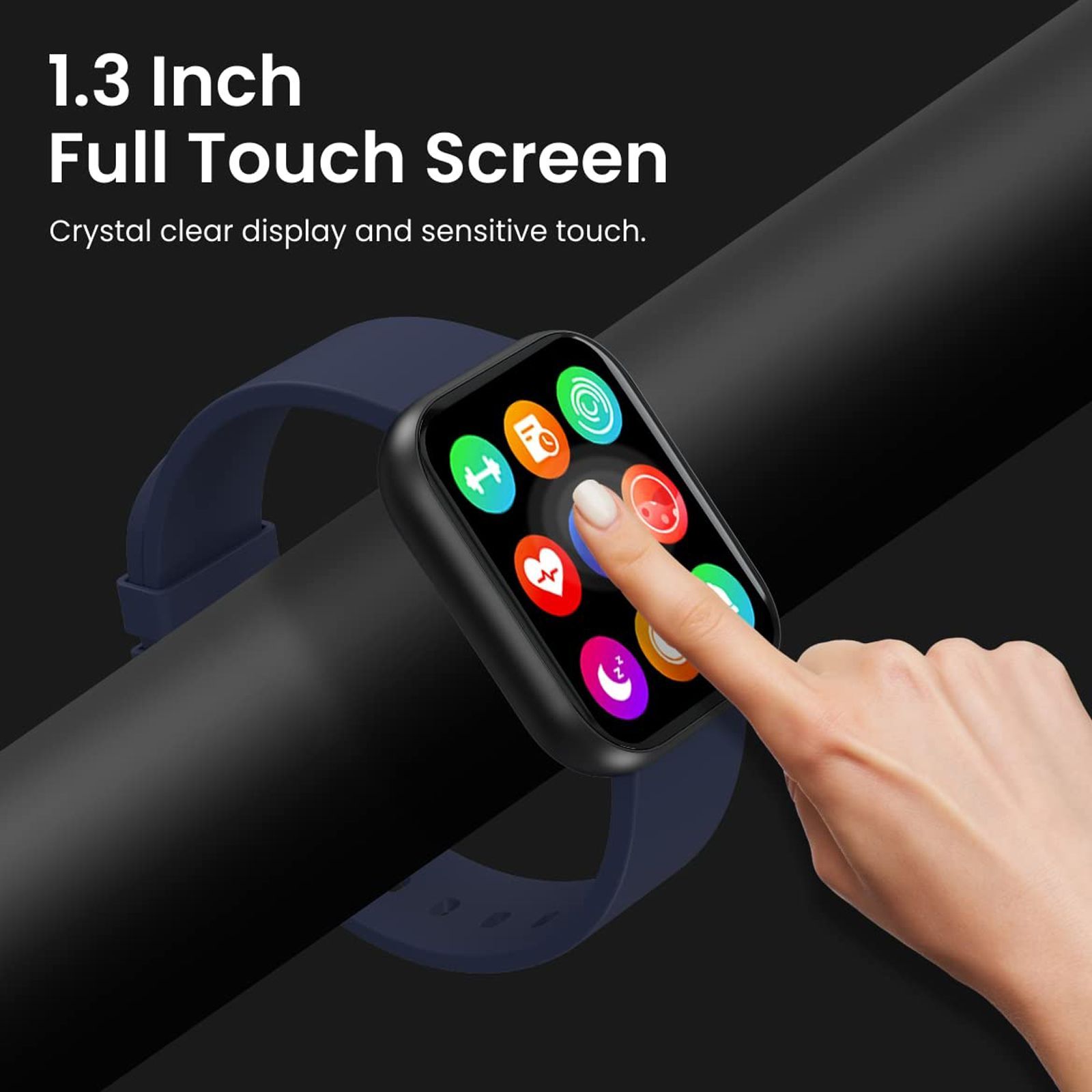 PORTRONICS Kronos X2 Smartwatch with Activity Tracker (33mm Full Touch Display, IP67 Water Resistant, Blue Strap) PORTRONICS Kronos X2 Smartwatch with Activity Tracker (33mm Full Touch Display, IP67 Water Resistant, Blue Strap)_10