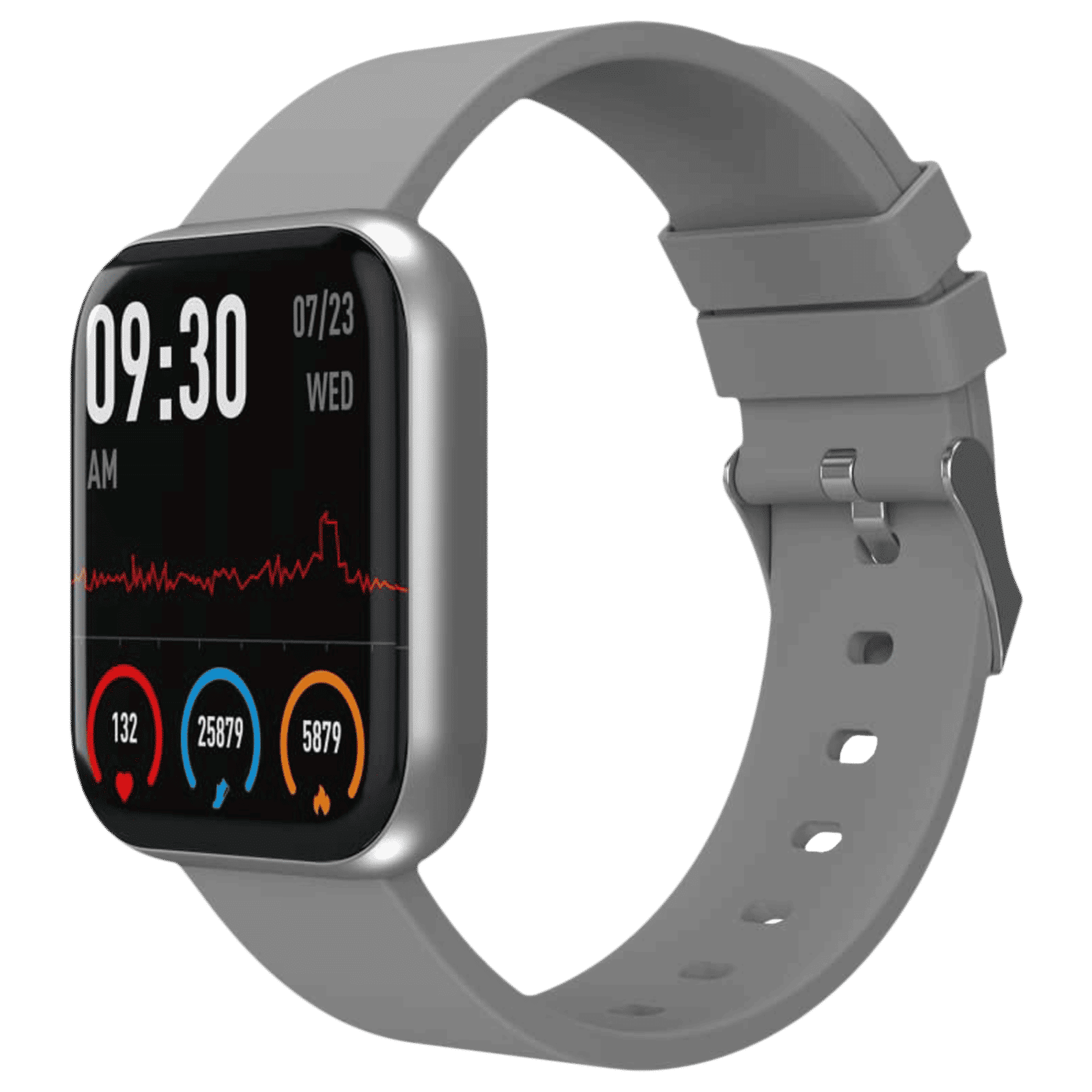 PORTRONICS Kronos X2 Smartwatch with Activity Tracker (33.02mm Full Touch Display, IP67 Water Resistant, Grey Strap) PORTRONICS Kronos X2 Smartwatch with Activity Tracker (33.02mm Full Touch Display, IP67 Water Resistant, Grey Strap)_4