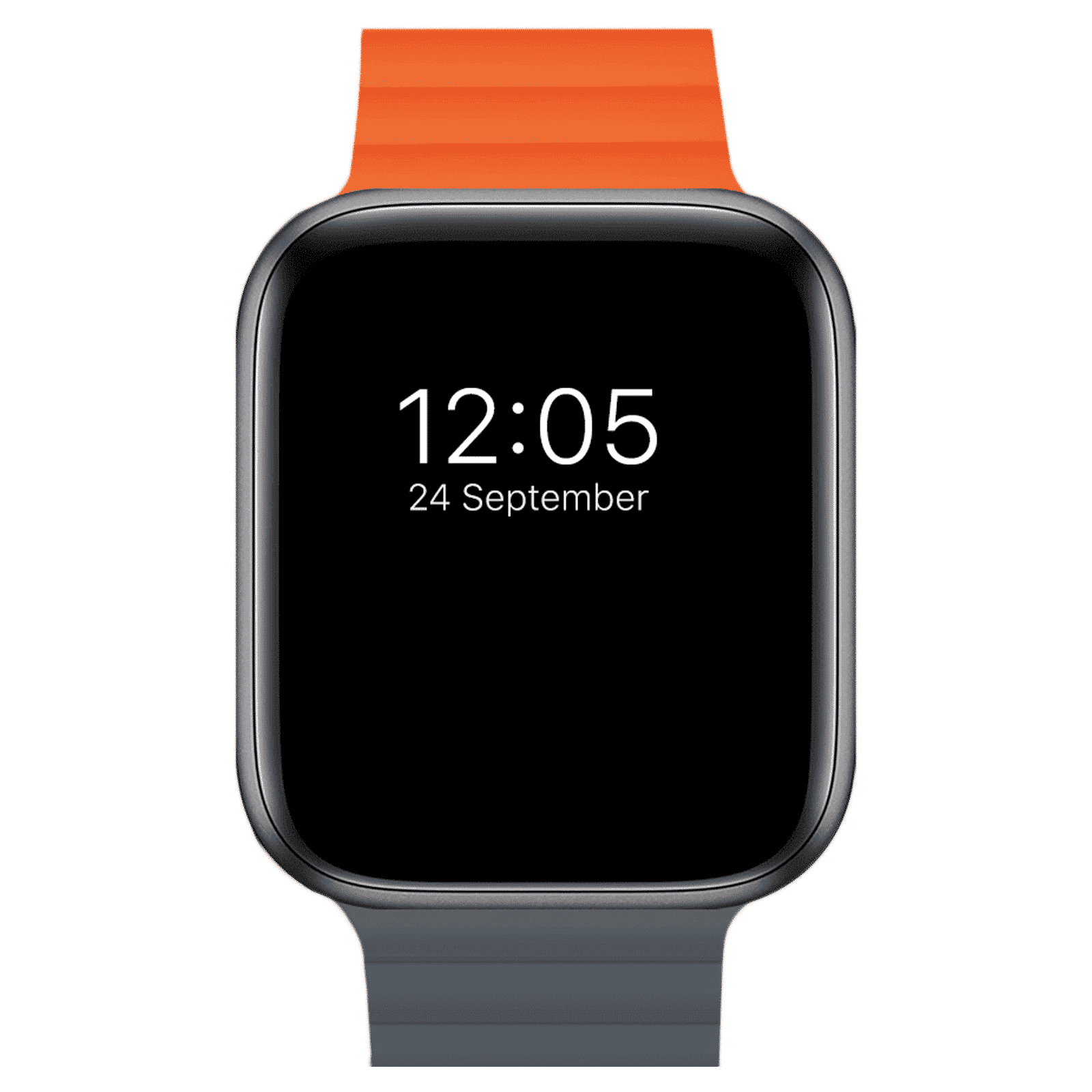 GRIPP Reverser Silicone Magnetic Strap for Apple Watch Ultra 2, Ultra, Watch Series SE, 4, 5, 6, 7, 8, 9 & 10 (44mm / 45mm / 46mm / 49mm) (Perfect Fit, Grey & Orange) GRIPP Reverser Silicone Magnetic Strap for Apple Watch Ultra 2, Ultra, Watch Series SE, 4, 5, 6, 7, 8, 9 & 10 (44mm / 45mm / 46mm / 49mm) (Perfect Fit, Grey & Orange)_9