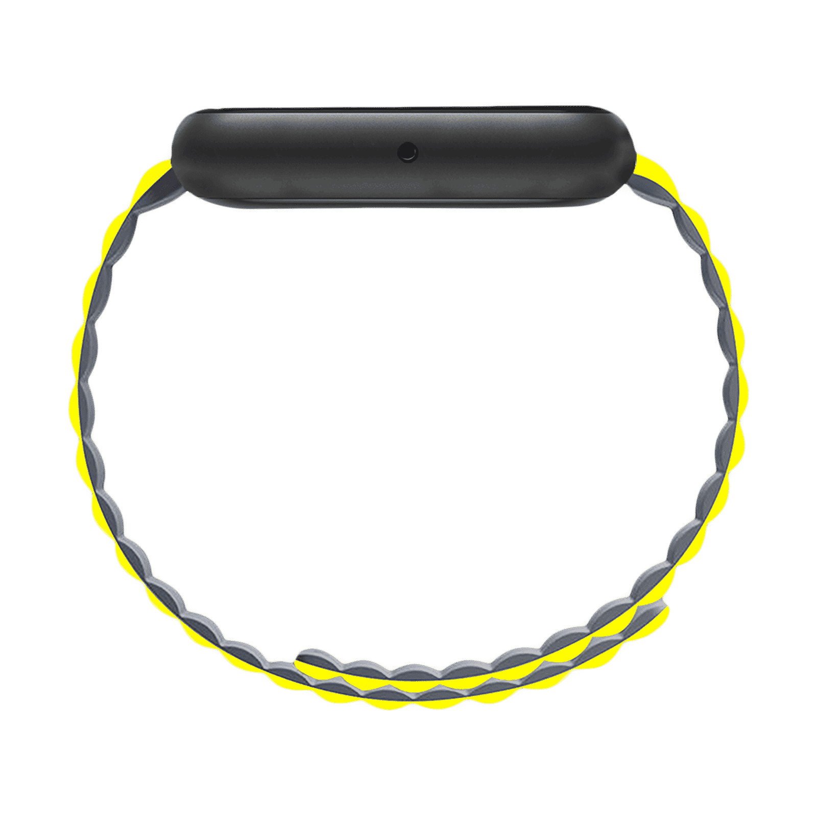 GRIPP Reverser Silicone Magnetic Strap for Apple Watch Ultra 2, Ultra, Watch Series SE, 4, 5, 6, 7, 8, 9 & 10 (44mm / 45mm / 46mm / 49mm) (Perfect Fit, Grey & Yellow)_8