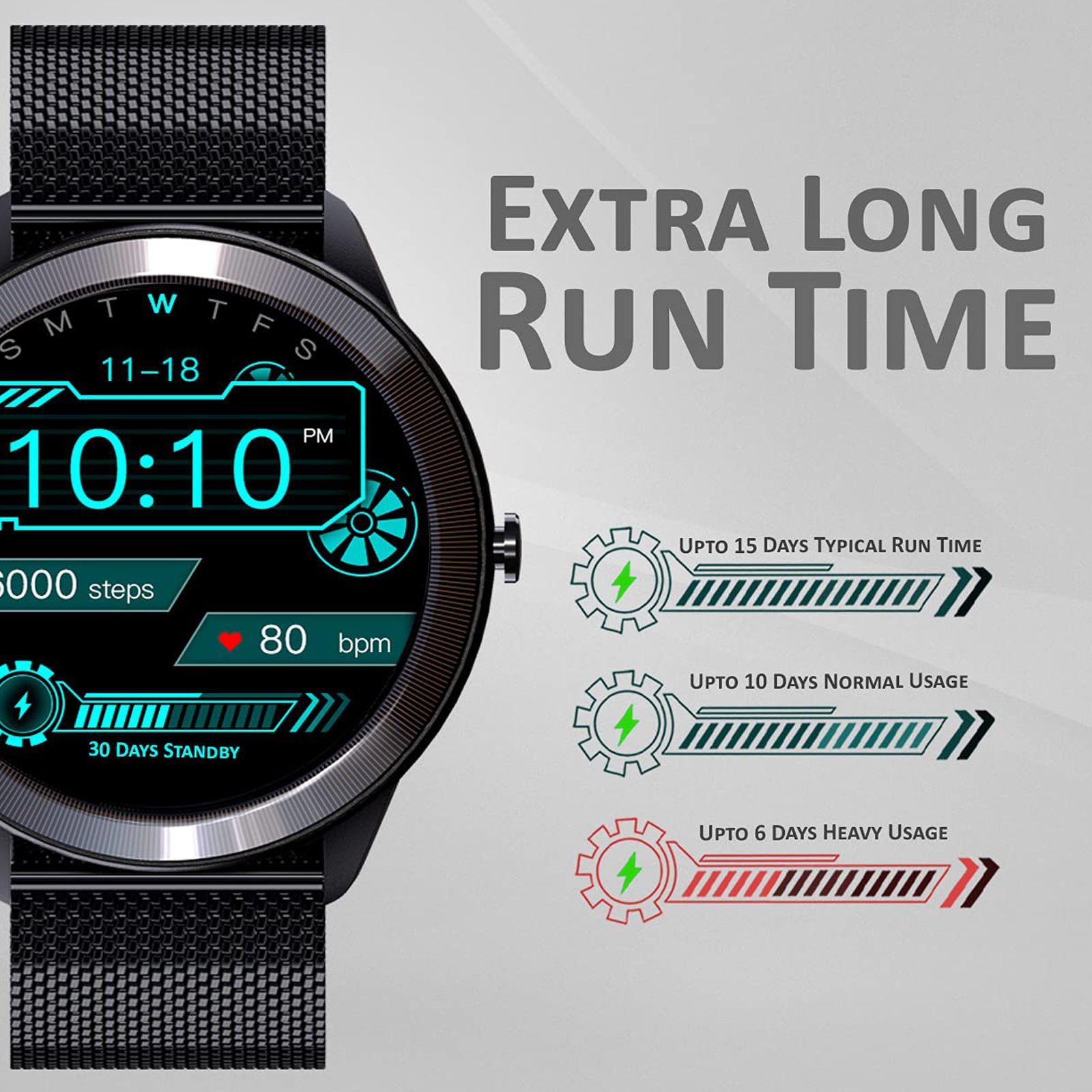 maxima Max Pro X4 Smartwatch with Activity Tracker (33.02mm IPS TFT Display, IP68 Water Resistant, Mesh Black Strap) maxima Max Pro X4 Smartwatch with Activity Tracker (33.02mm IPS TFT Display, IP68 Water Resistant, Mesh Black Strap)_5