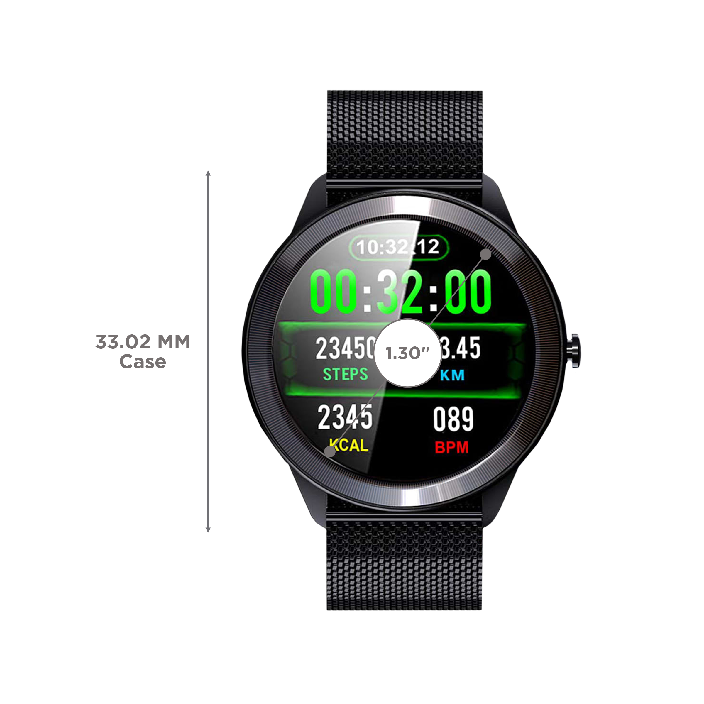 maxima Max Pro X4 Smartwatch with Activity Tracker (33.02mm IPS TFT Display, IP68 Water Resistant, Mesh Black Strap) maxima Max Pro X4 Smartwatch with Activity Tracker (33.02mm IPS TFT Display, IP68 Water Resistant, Mesh Black Strap)_3