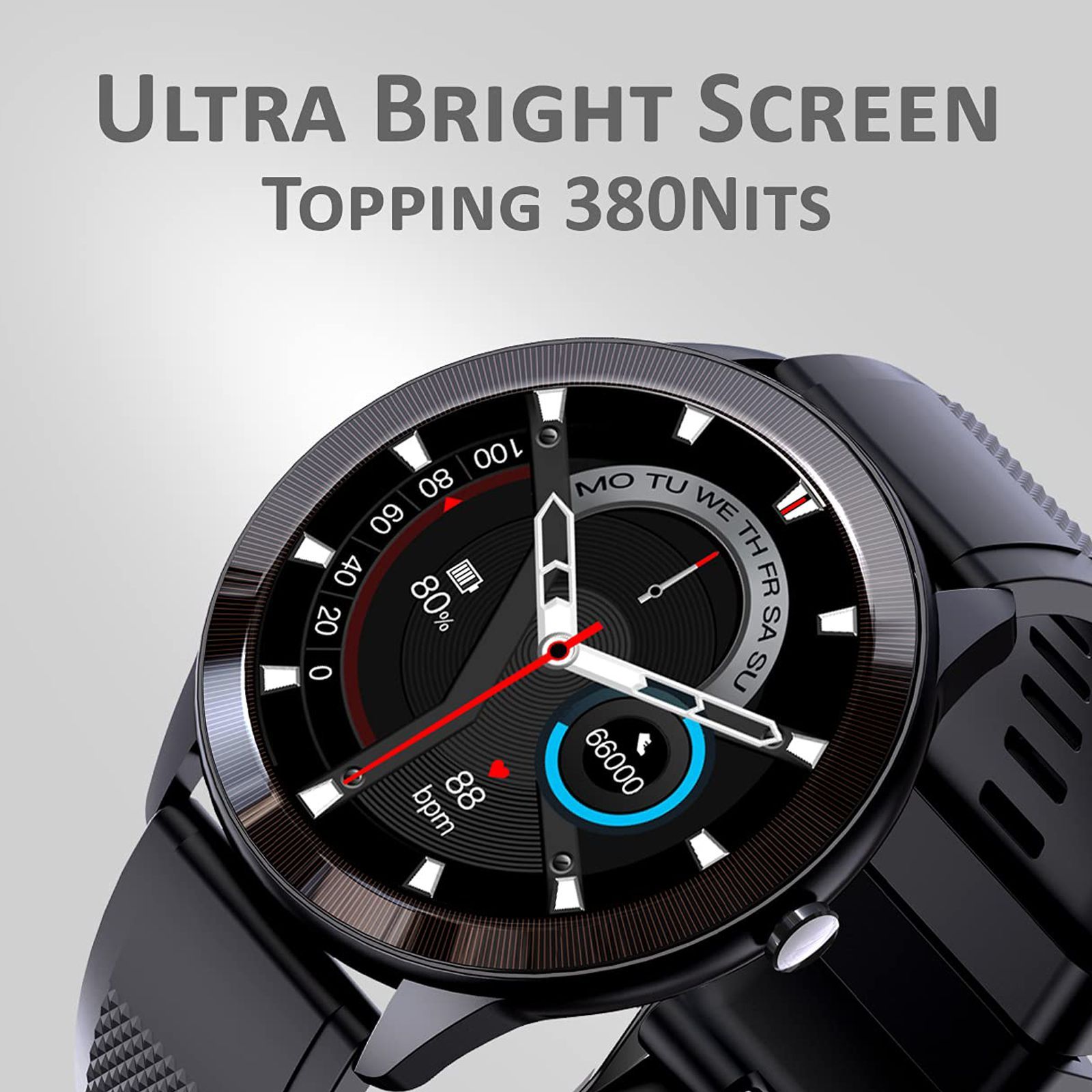 maxima Max Pro X4 Smartwatch with Activity Tracker (33.02mm IPS TFT Display, IP68 Water Resistant, Blue Strap)_6