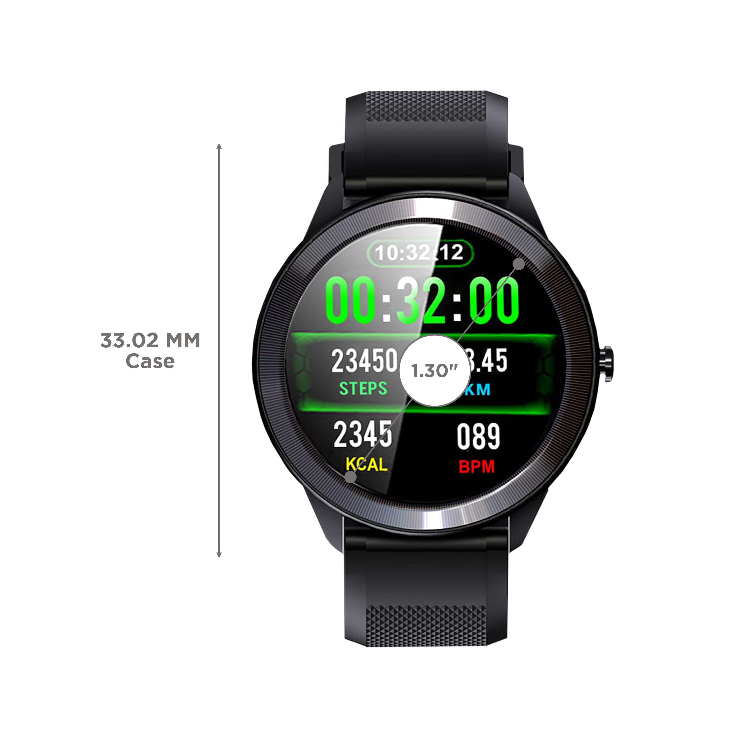 maxima Max Pro X4 Smartwatch with Activity Tracker (33.02mm IPS TFT Display, IP68 Water Resistant, Blue Strap)_3