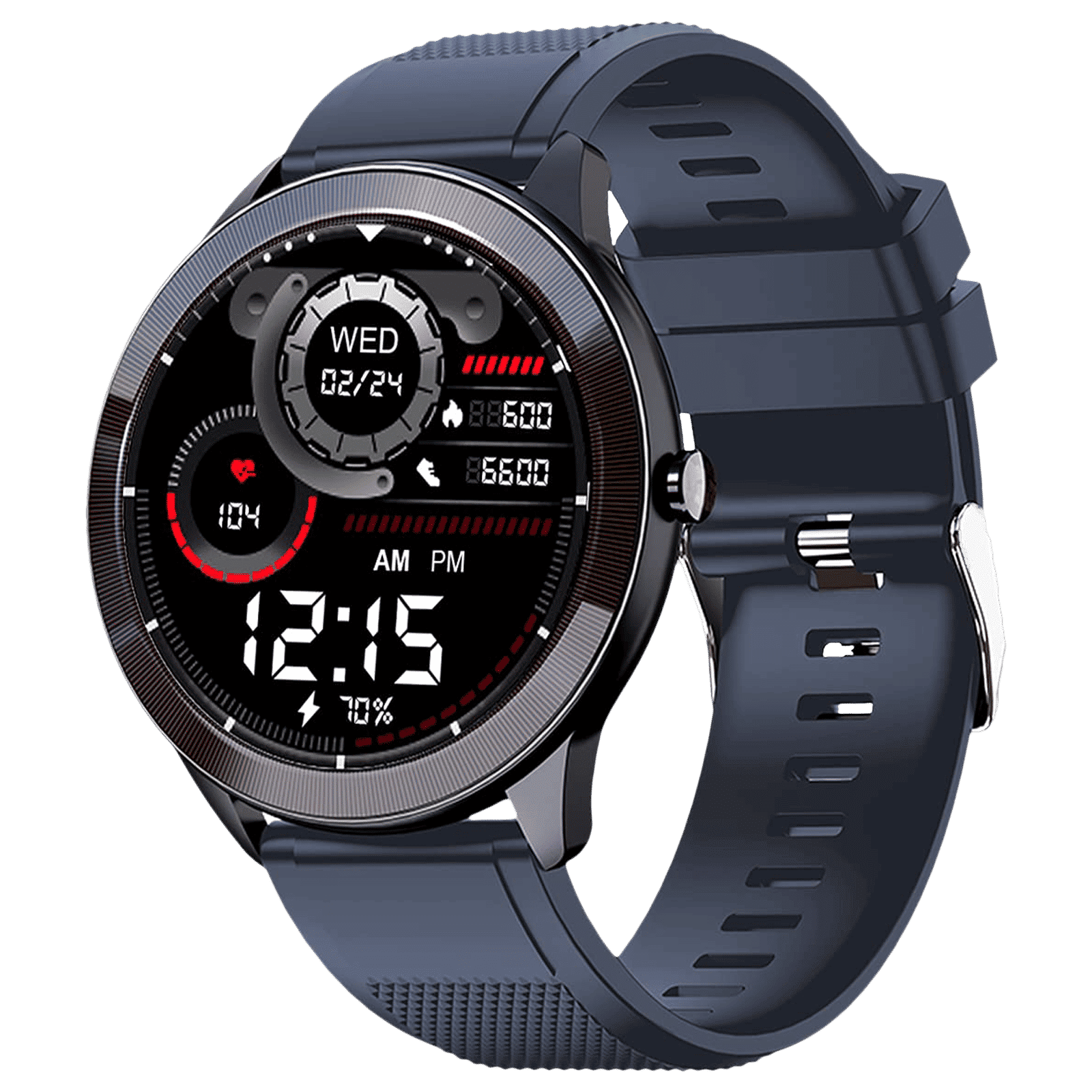 maxima Max Pro X4 Smartwatch with Activity Tracker (33.02mm IPS TFT Display, IP68 Water Resistant, Blue Strap)_4