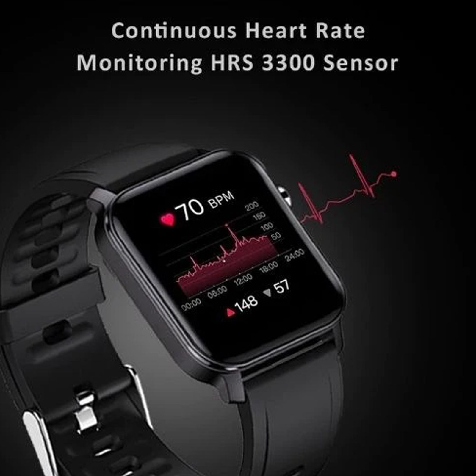 maxima Max Pro X2 Smartwatch with Activity Tracker (35mm TFT IPS Ultra Retina Display, IP68 Water Resistant, Black Strap)_5