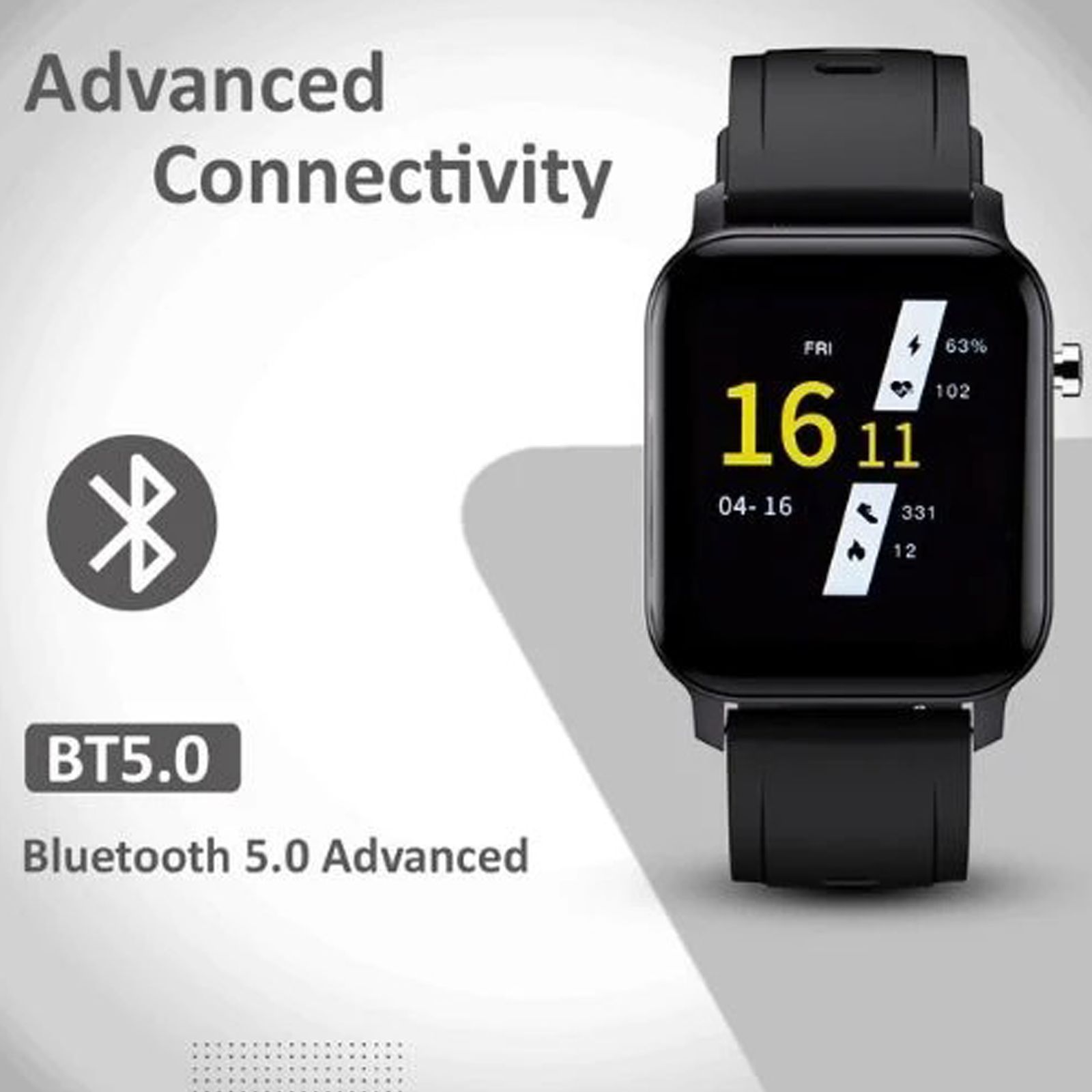 maxima Max Pro X2 Smartwatch with Activity Tracker (35mm TFT IPS Ultra Retina Display, IP68 Water Resistant, Black Strap)_8