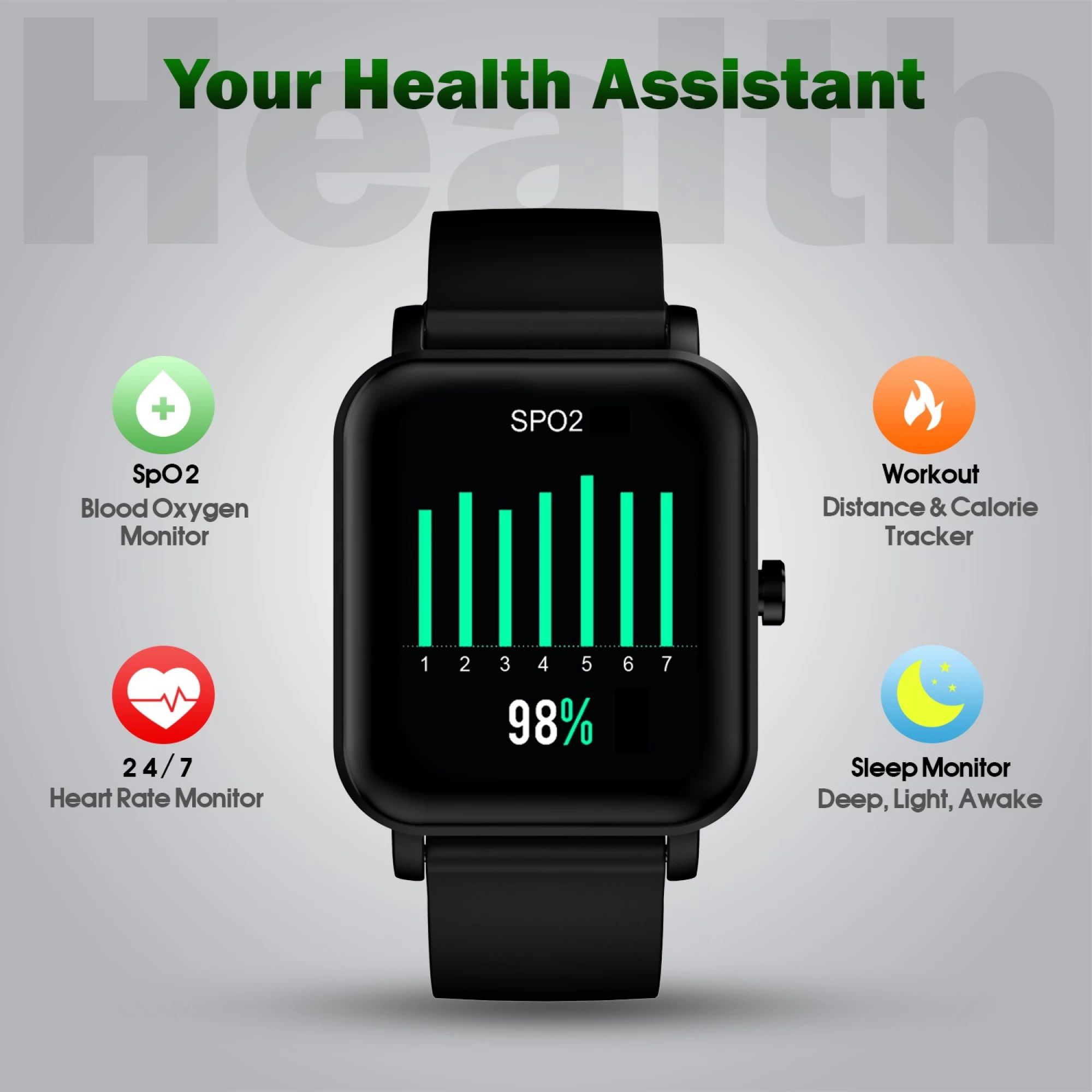 maxima Max Pro X1 Smartwatch with Activity Tracker (35mm IPS TFT Display, 3ATM Water Resistant, Midnight Black Strap)_7