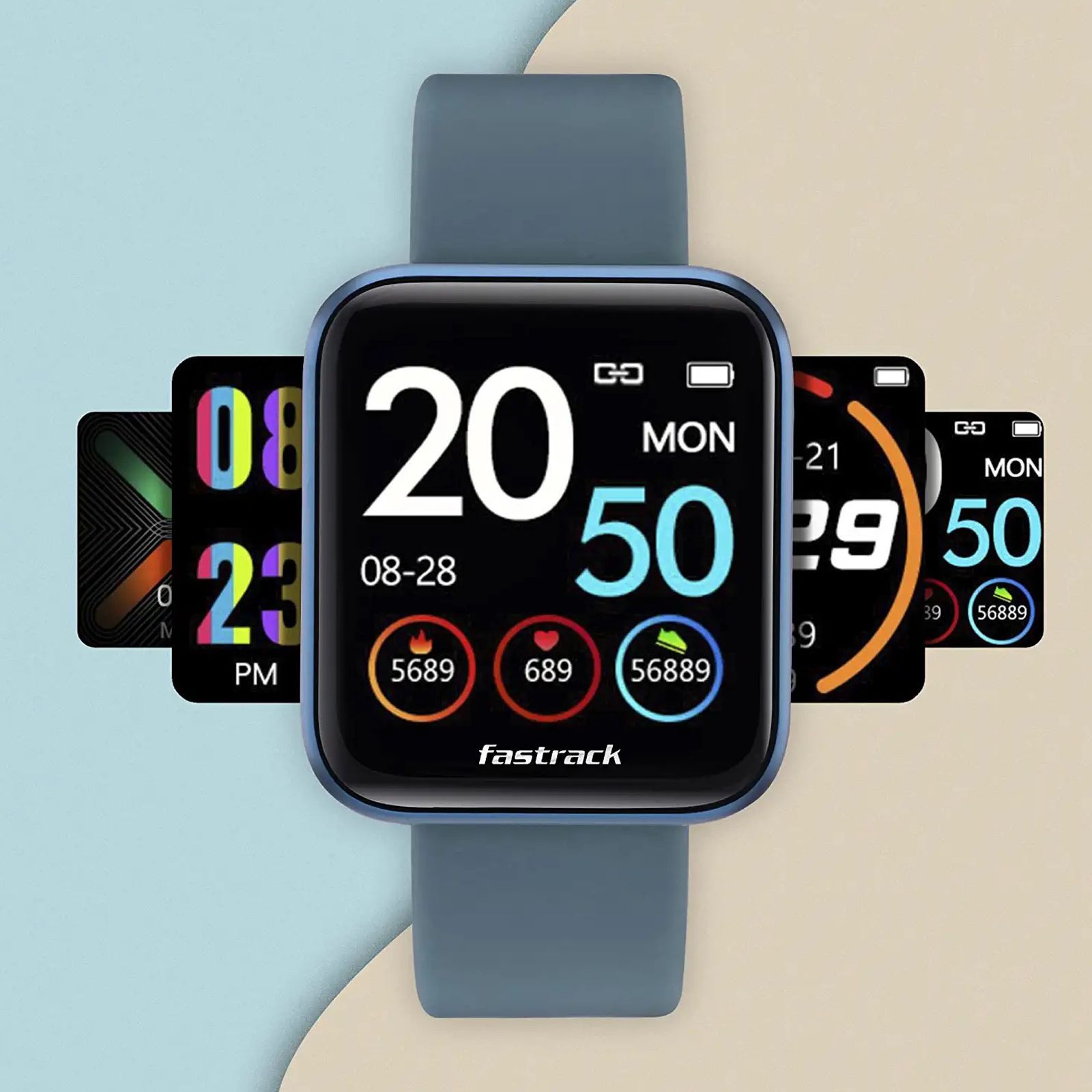 fastrack Reflex Slay Smartwatch with Camera & Music Control (35.56mm Ultra Vu Display, Sweat Resistant, Blue Strap) fastrack Reflex Slay Smartwatch with Camera & Music Control (35.56mm Ultra Vu Display, Sweat Resistant, Blue Strap)_8