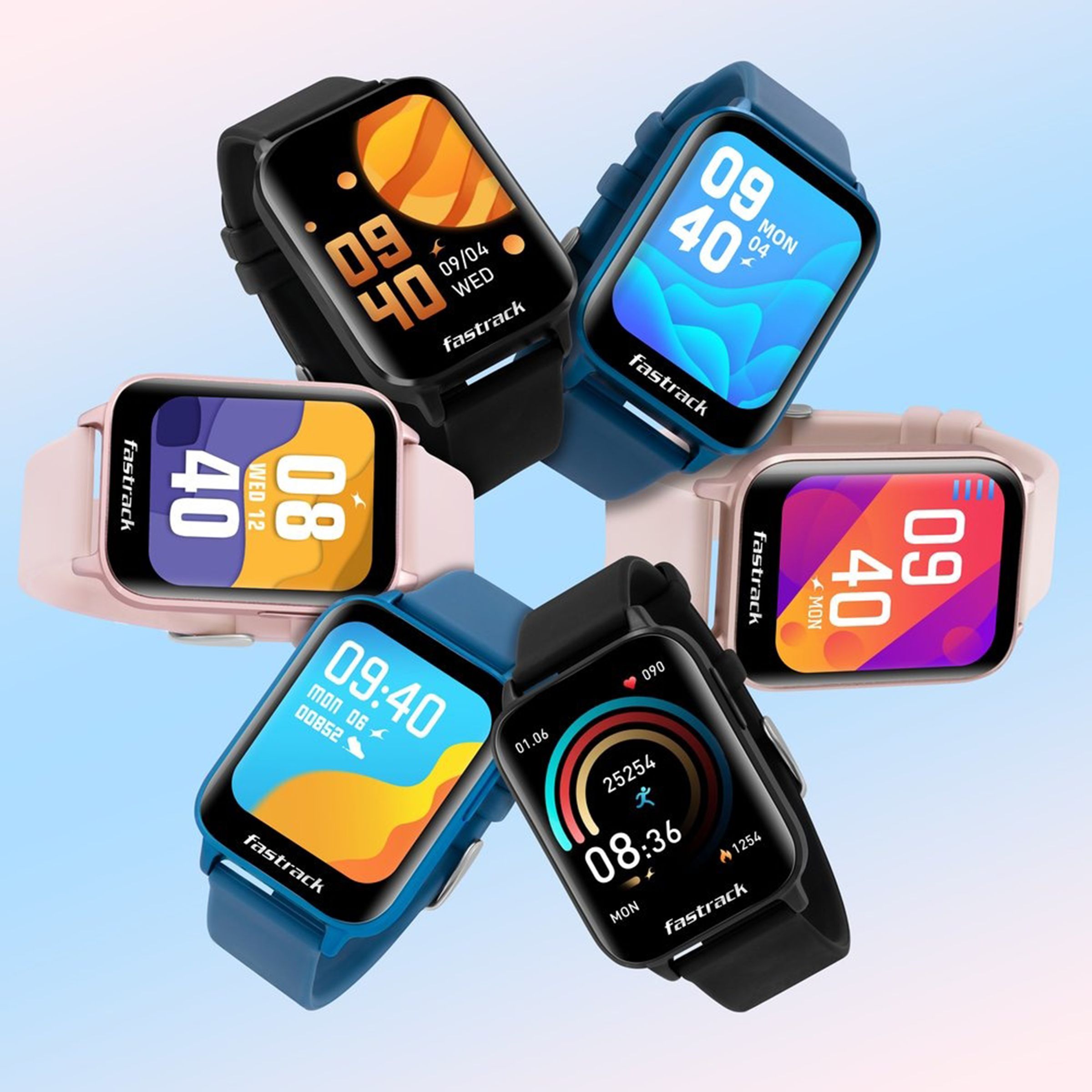 fastrack Reflex Curv Smartwatch with Activity Tracker (42.92mm 2.5D Curved Display, IP68 Water Resistant, Blue Strap)_7