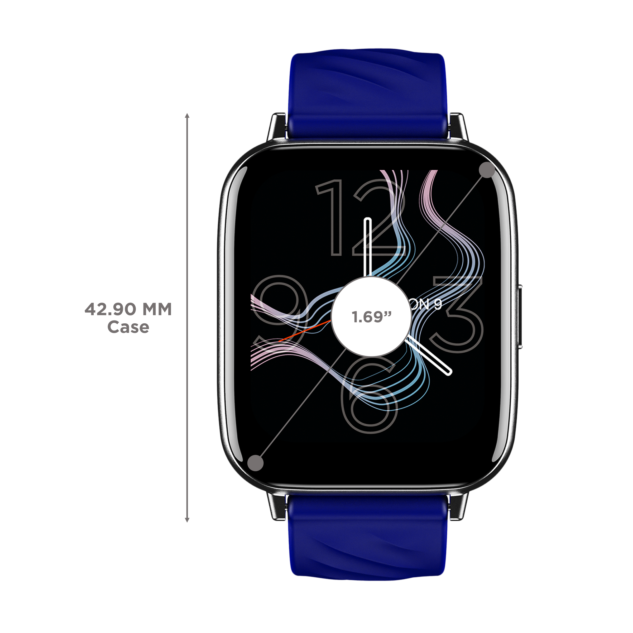 boAt Wave Prime 47 Smartwatch with Activity Tracker (42.9mm HD Display, IP67 Sweat Resistant, Royal Blue Strap)_3