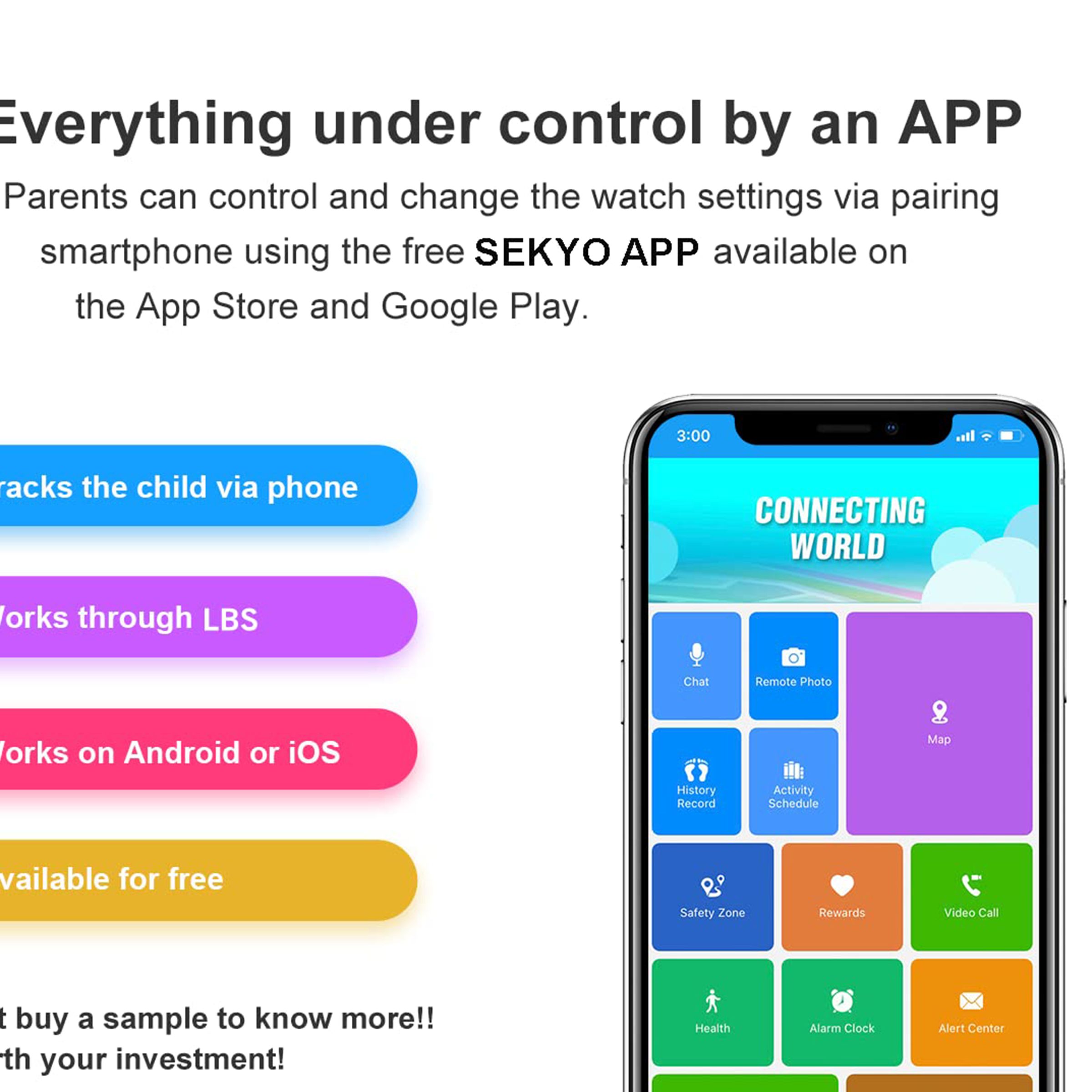 sekyo Secura 4G Lite Smartwatch with Camera Control (36mm LCD Display, Water Resistant, Pink Strap)_11
