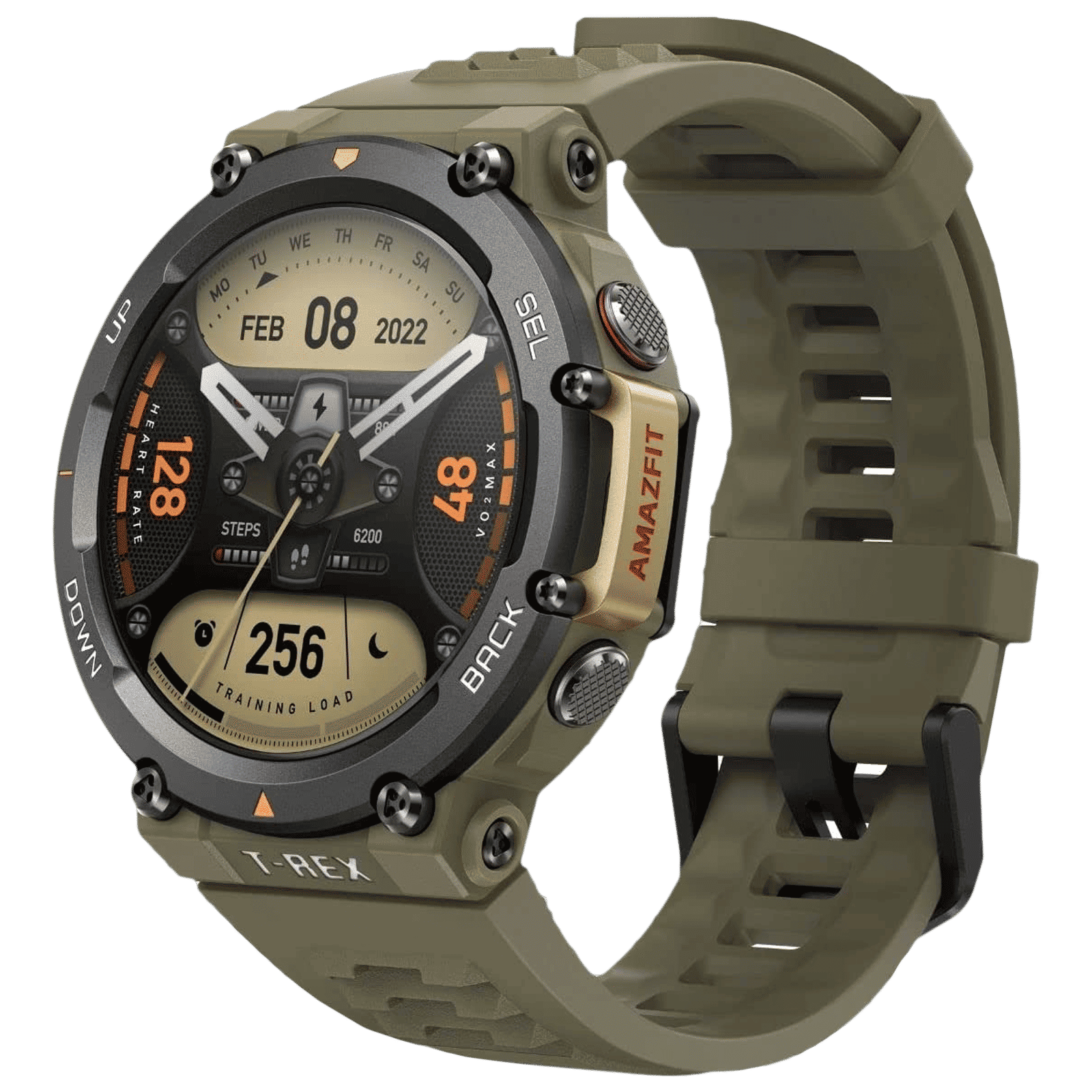 amazfit T-Rex 2 Smartwatch with Activity Tracker (35.3mm AMOLED Display, 10ATM Water Resistant, Wild Green Strap) amazfit T-Rex 2 Smartwatch with Activity Tracker (35.3mm AMOLED Display, 10ATM Water Resistant, Wild Green Strap)_4
