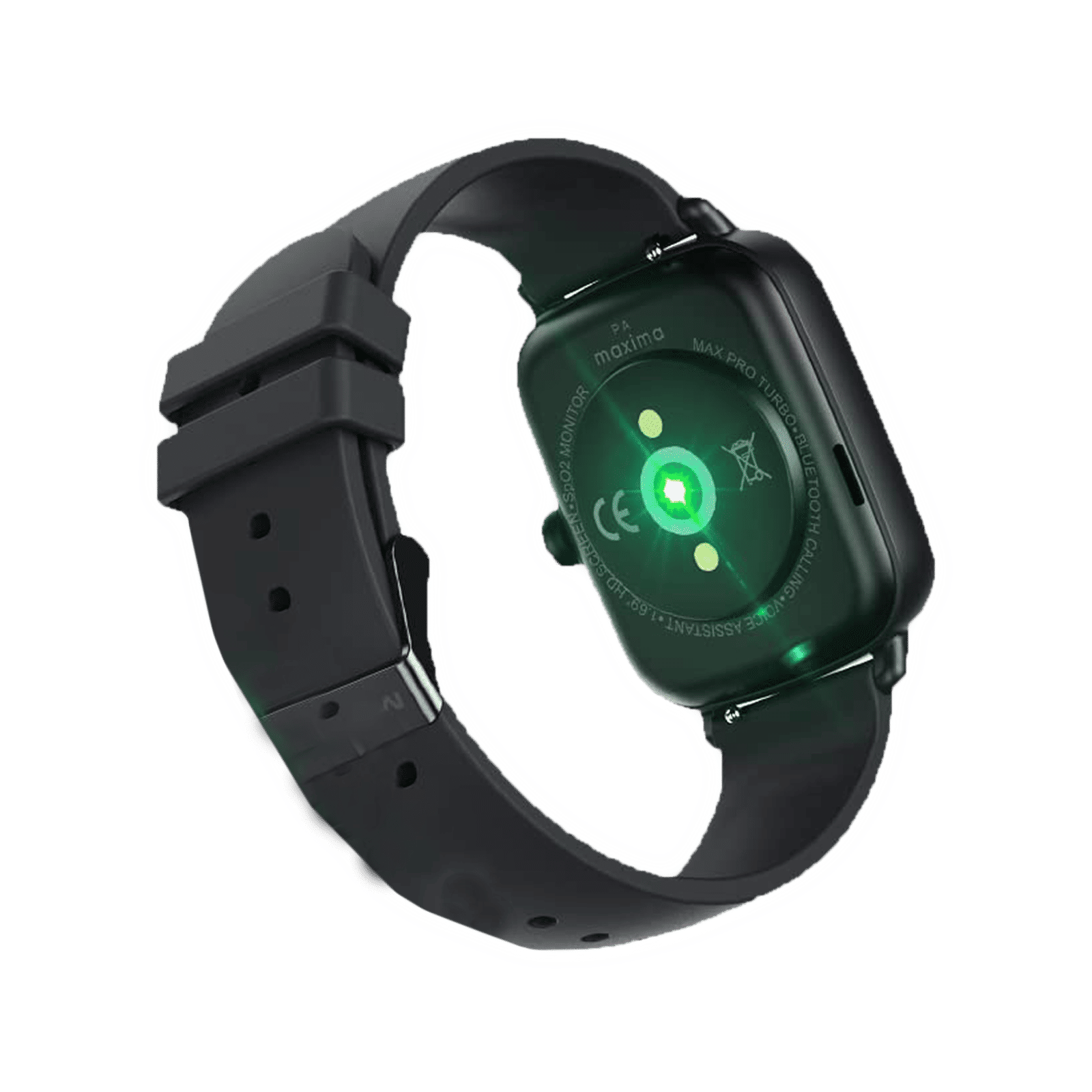 maxima Max Pro Turbo Smartwatch with Bluetooth Calling (42.9mm IPS HD Display, IP67 Water Resistant, Midnight Black Strap)_4