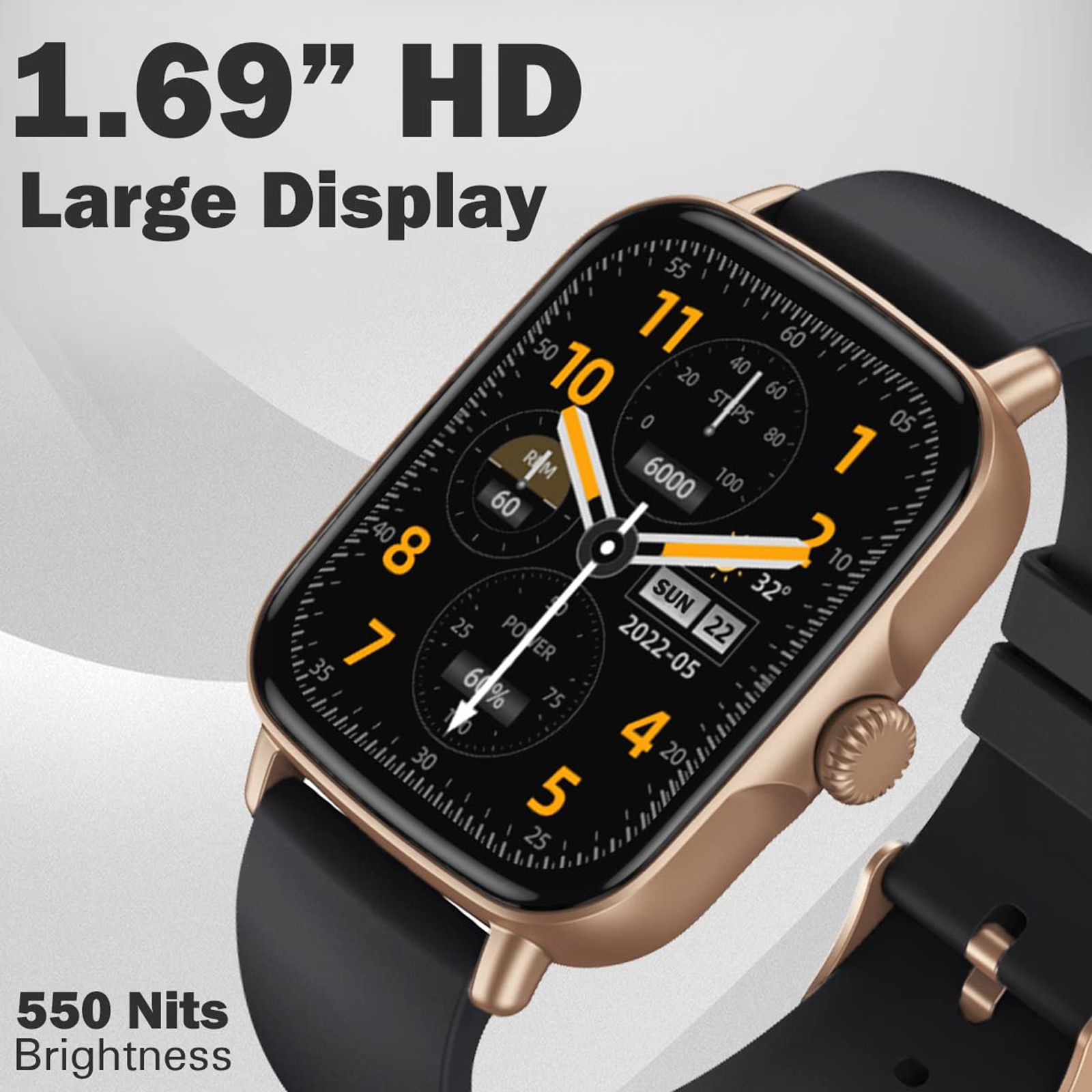 maxima Max Pro Turbo Smartwatch with Bluetooth Calling (42.9mm IPS HD Display, IP67 Water Resistant, Black Strap)_6