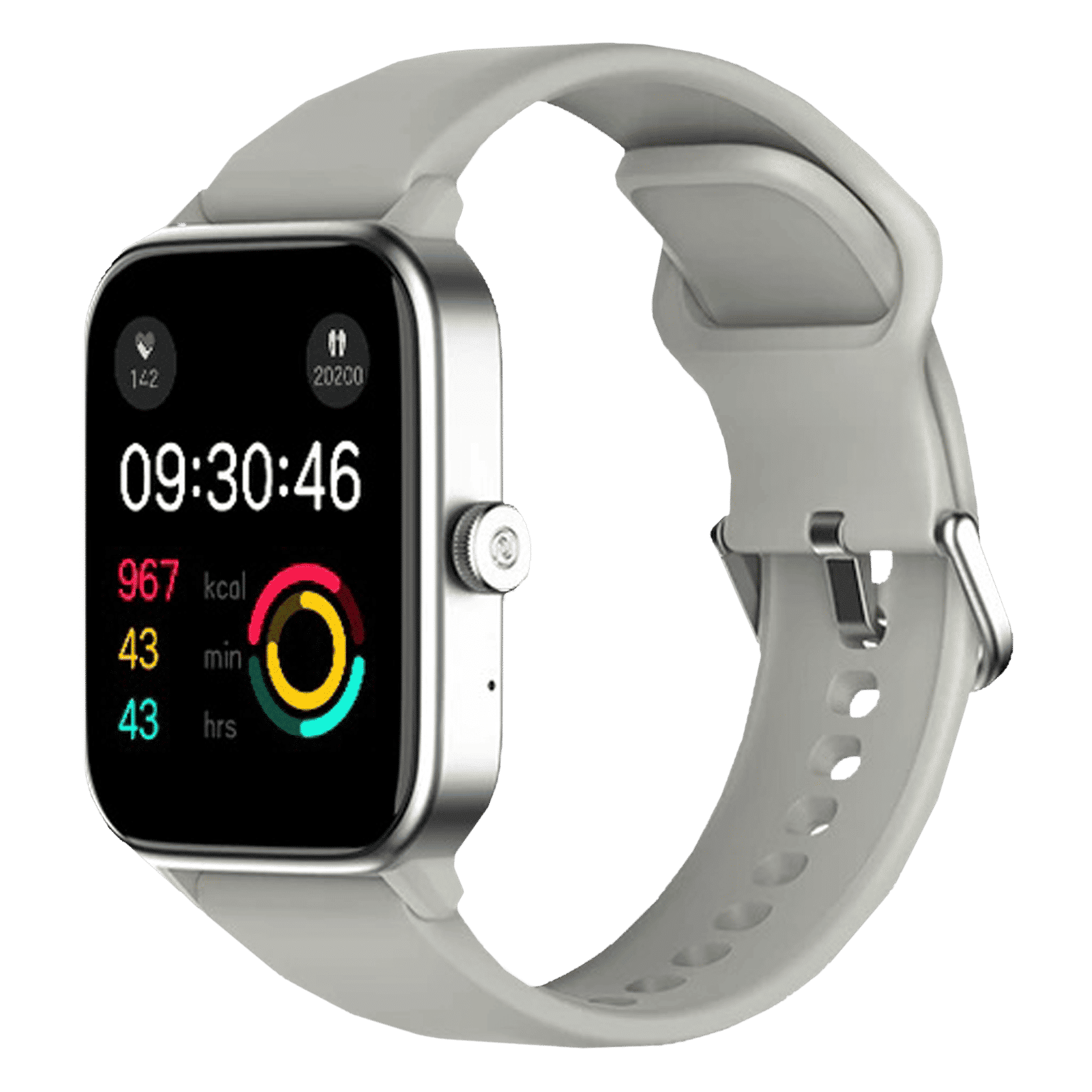 noise ColorFit Pro 4 Max Smartwatch with Bluetooth Calling (45.72mm TFT Display, IP68 Water Resistant, Grey Strap)_4