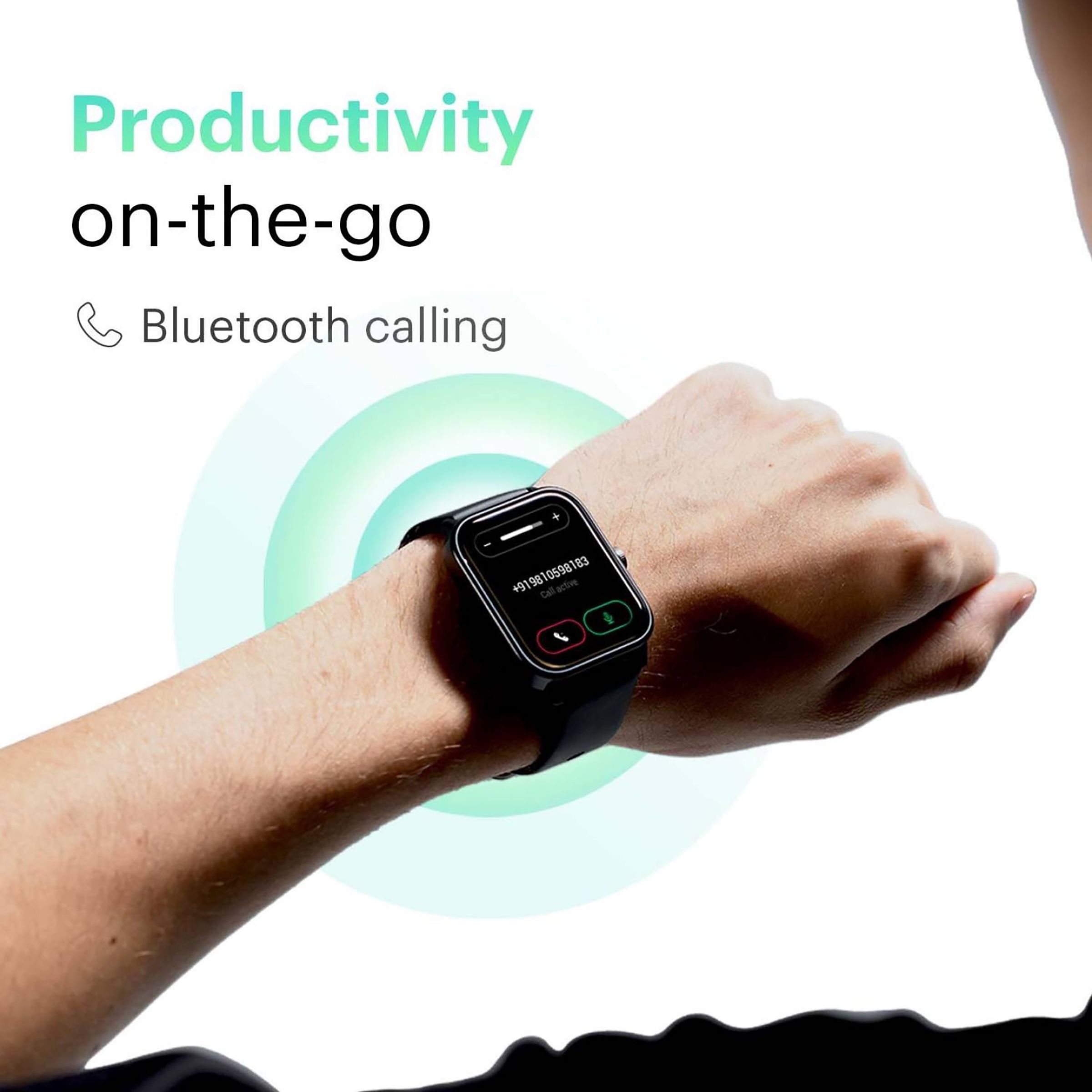 noise ColorFit Pro 4 Smartwatch with Bluetooth Calling (43.68mm TFT LCD Display, IP68 Water Resistant, Teal Blue Strap)_8