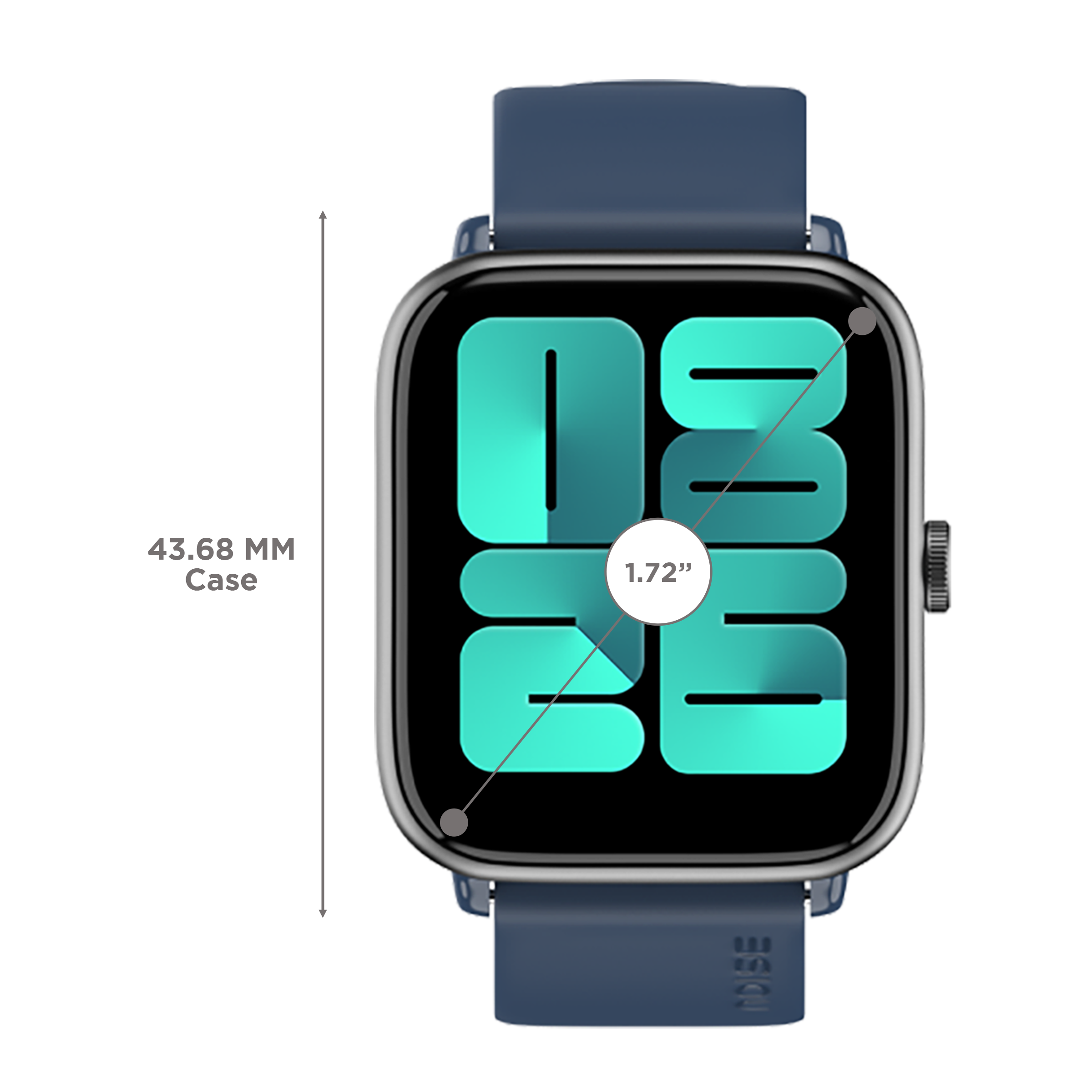 noise ColorFit Pro 4 Smartwatch with Bluetooth Calling (43.68mm TFT LCD Display, IP68 Water Resistant, Midnight Blue Strap)_3