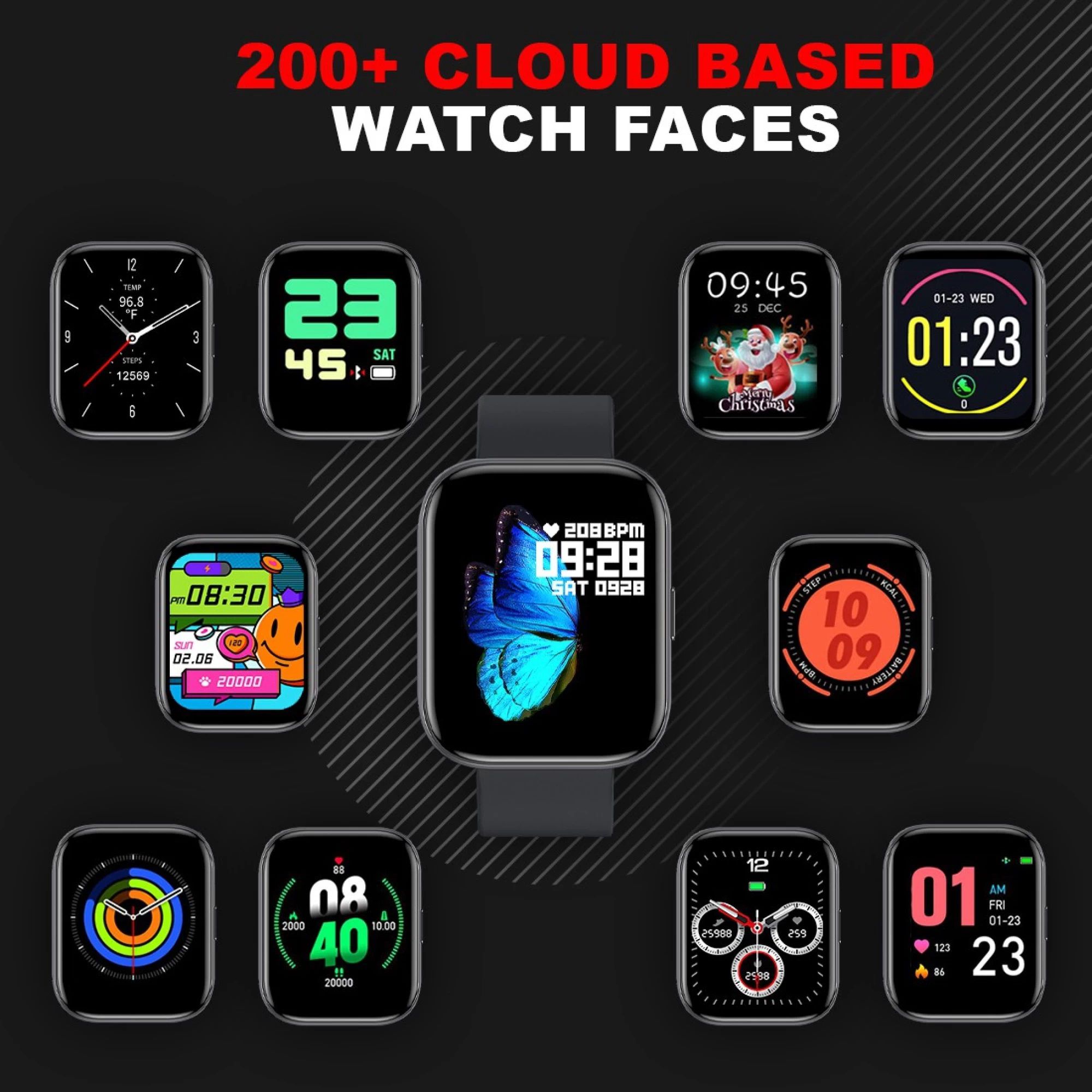Fire-Boltt Mercury BSW006 Smartwatch with Camera & Music Control (45mm HD Display, IP67 Water Resistant, Black Strap)_7