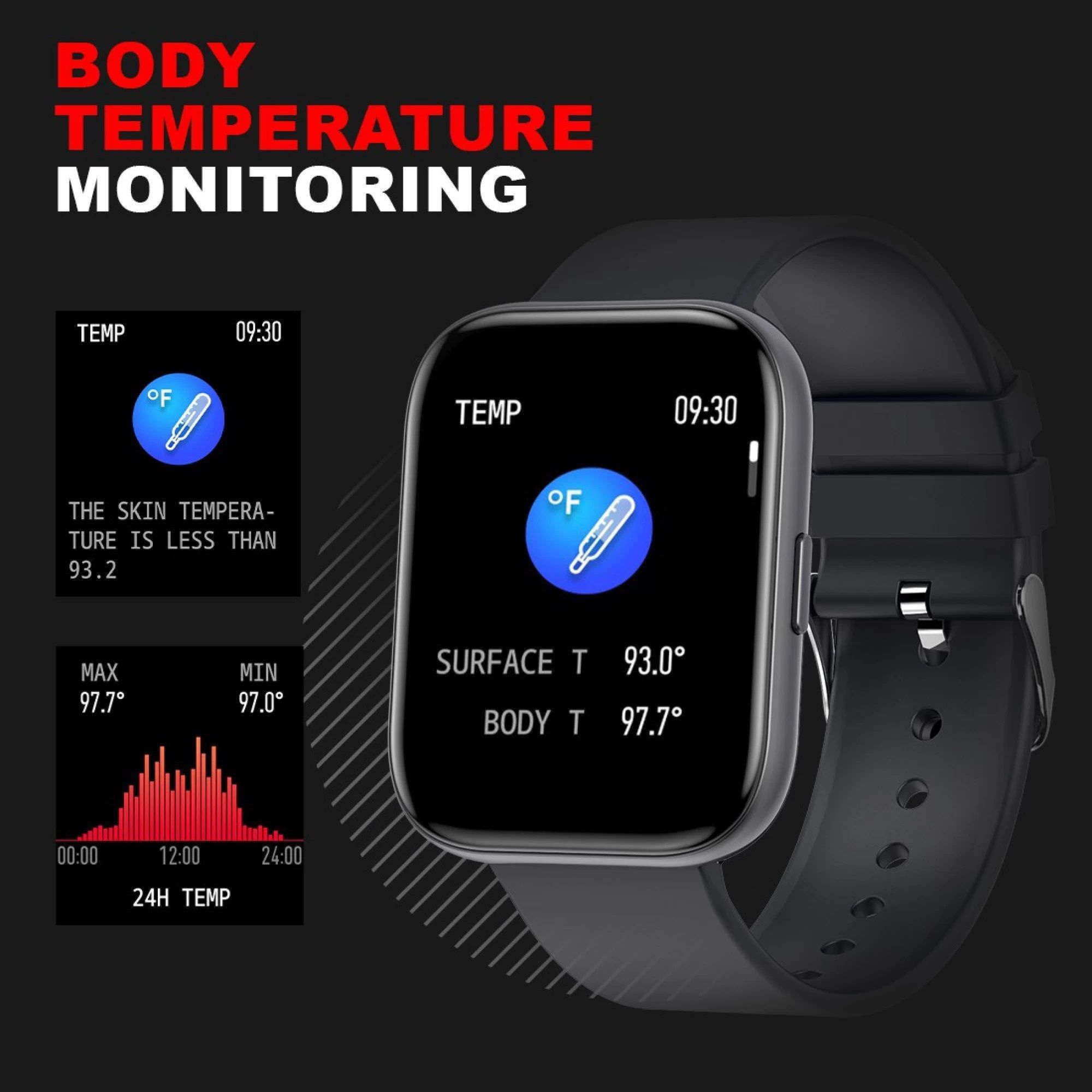 Fire-Boltt Mercury BSW006 Smartwatch with Camera & Music Control (45mm HD Display, IP67 Water Resistant, Black Strap)_10
