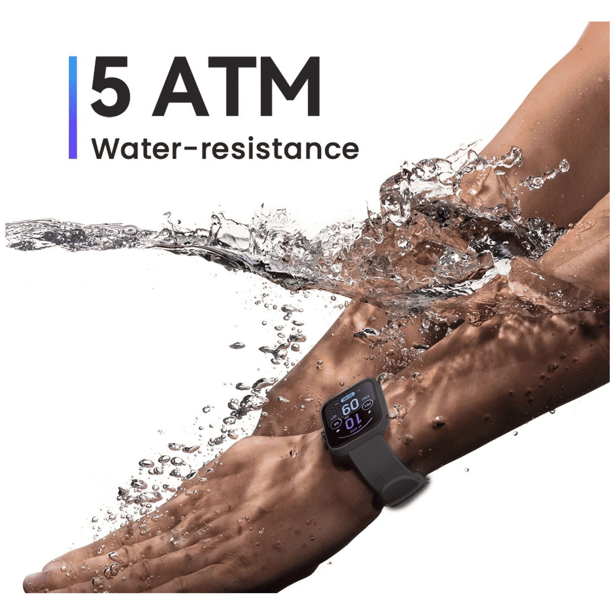 amazfit Bip 3 Pro Smartwatch with Activity Tracker (42.92mm TFT Display, 5ATM Water Resistant, Black Strap)_5