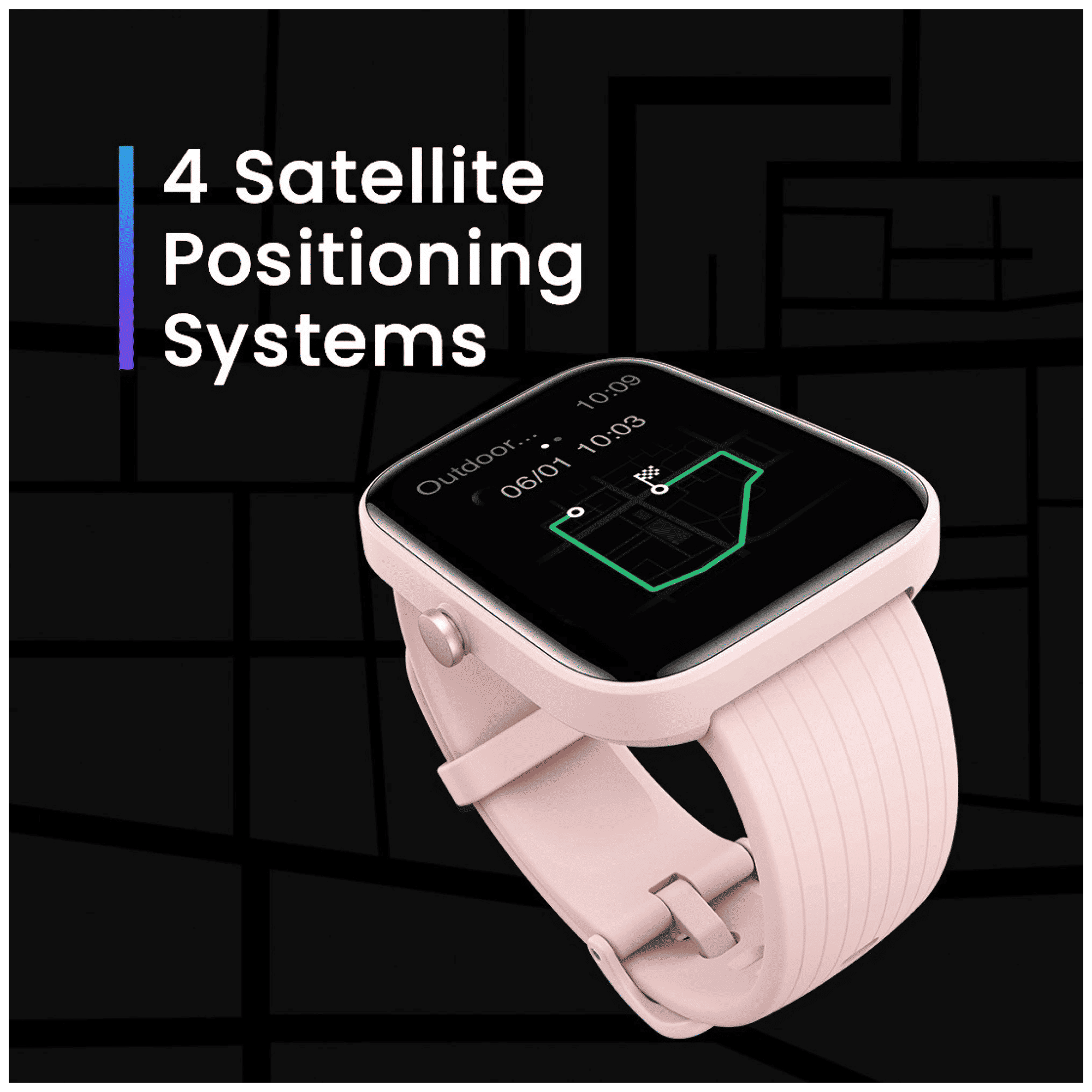 amazfit Bip 3 Pro Smartwatch with Activity Tracker (42.92mm TFT Display, 5ATM Water Resistant, Pink Strap)_7