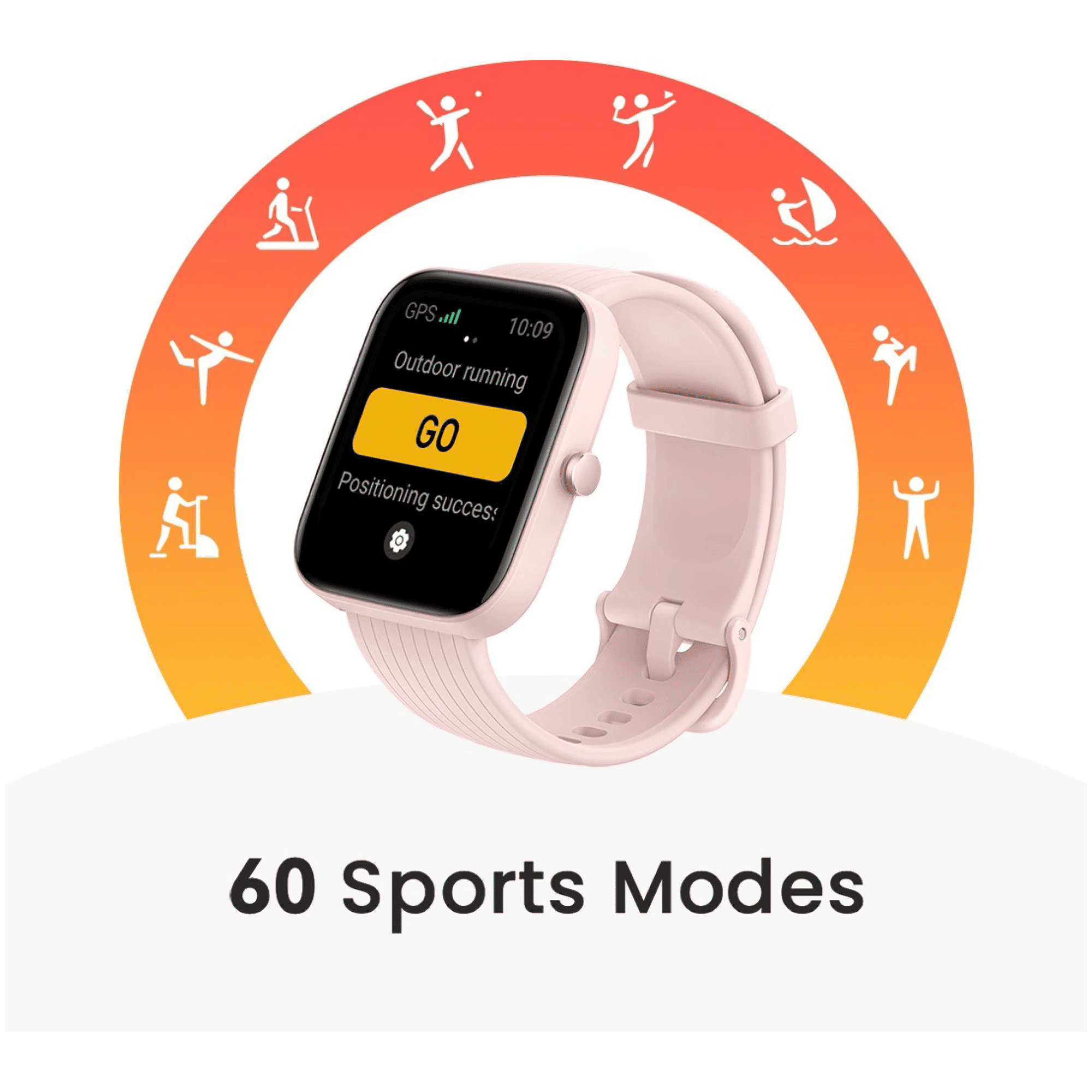 amazfit Bip 3 Pro Smartwatch with Activity Tracker (42.92mm TFT Display, 5ATM Water Resistant, Pink Strap)_9