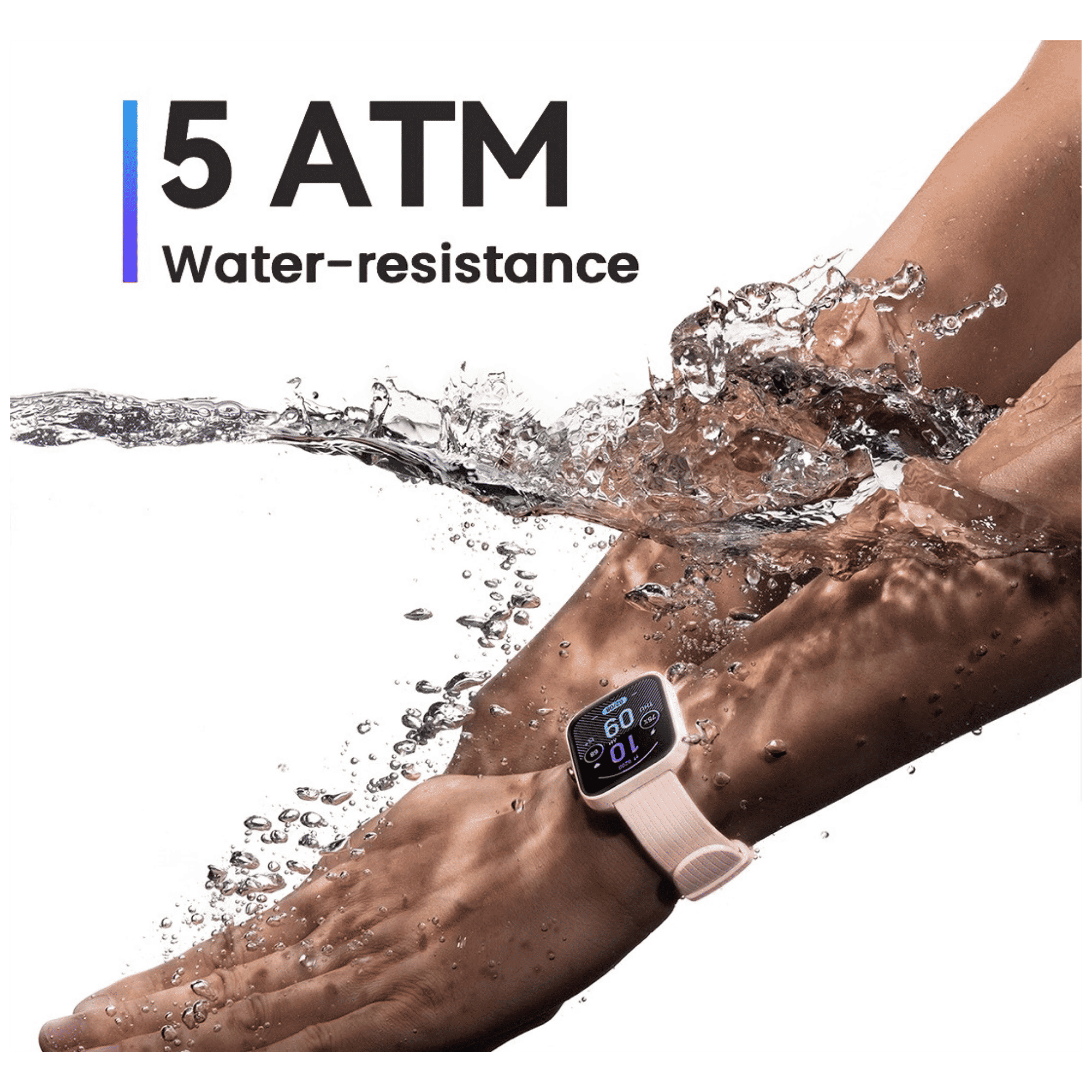 amazfit Bip 3 Pro Smartwatch with Activity Tracker (42.92mm TFT Display, 5ATM Water Resistant, Pink Strap)_5