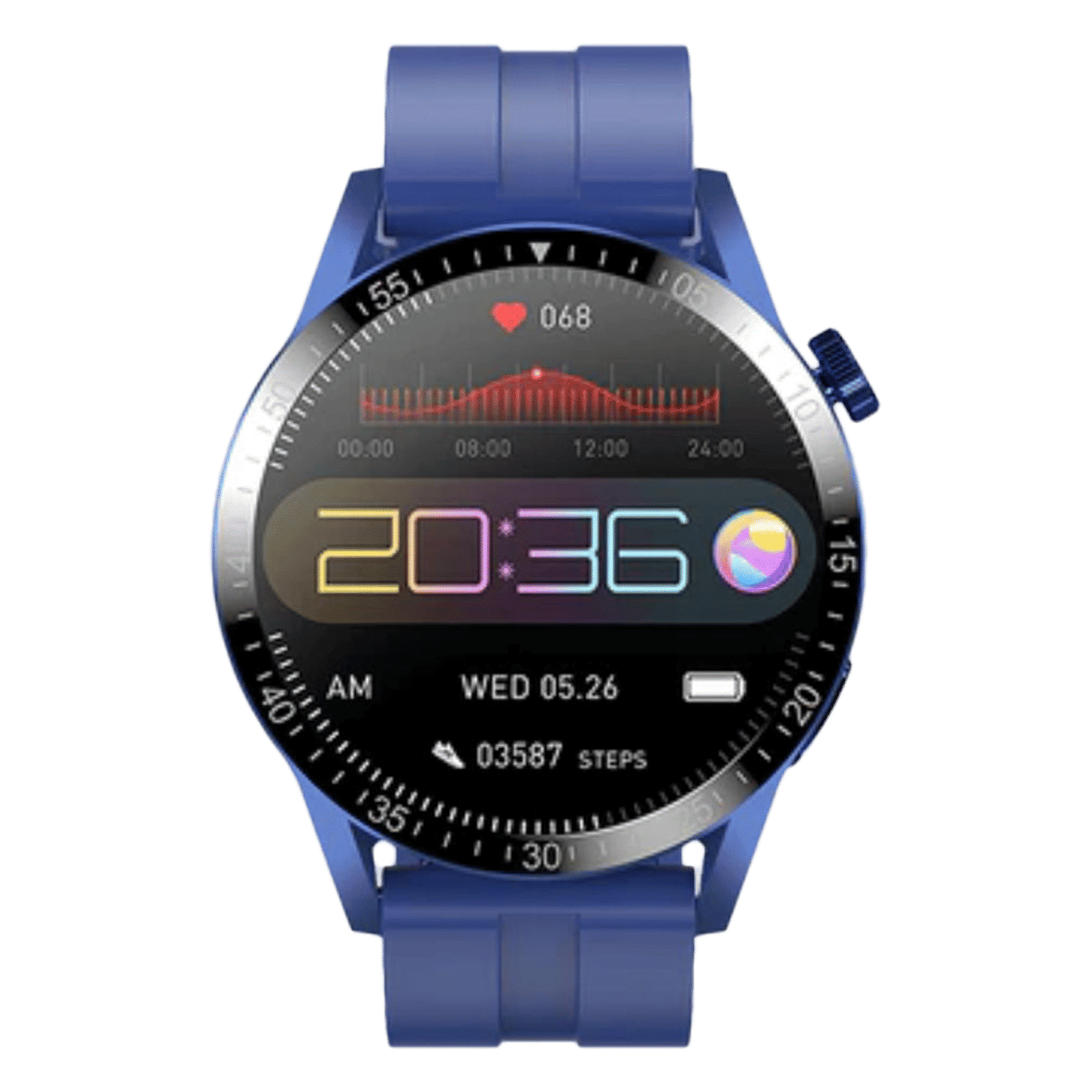 FIRE-BOLTT Talk Pro BSW038 Smartwatch with Bluetooth Calling (33mm HD Display, IP68 Water Resistant, Blue Strap)_1