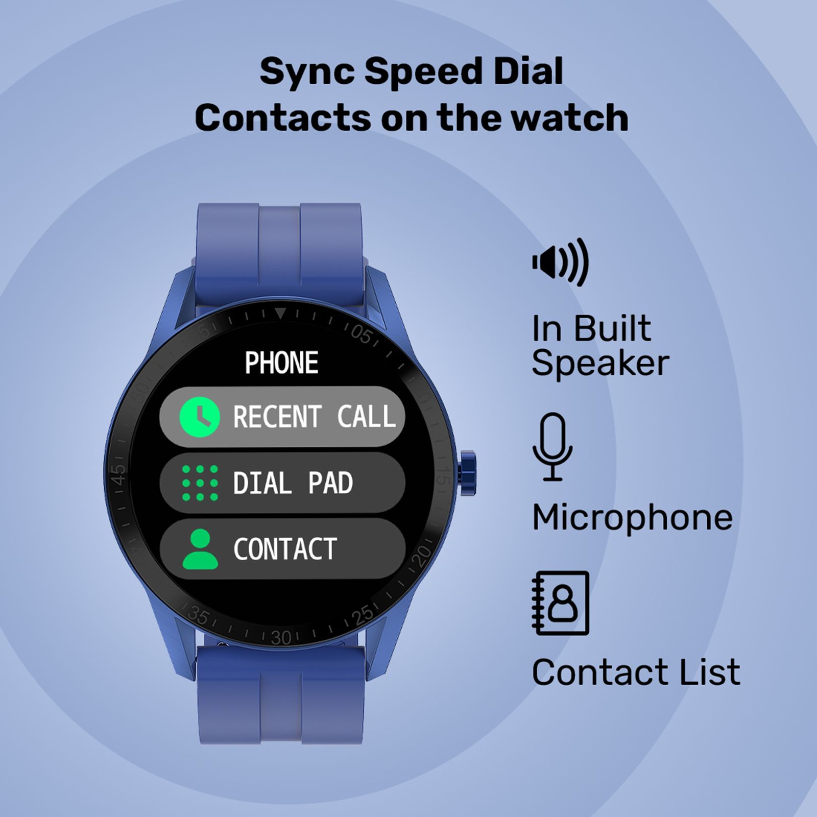 FIRE-BOLTT Talk Pro BSW038 Smartwatch with Bluetooth Calling (33mm HD Display, IP68 Water Resistant, Blue Strap)_14