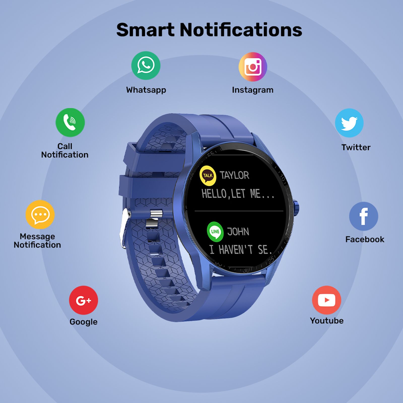 FIRE-BOLTT Talk Pro BSW038 Smartwatch with Bluetooth Calling (33mm HD Display, IP68 Water Resistant, Blue Strap)_17
