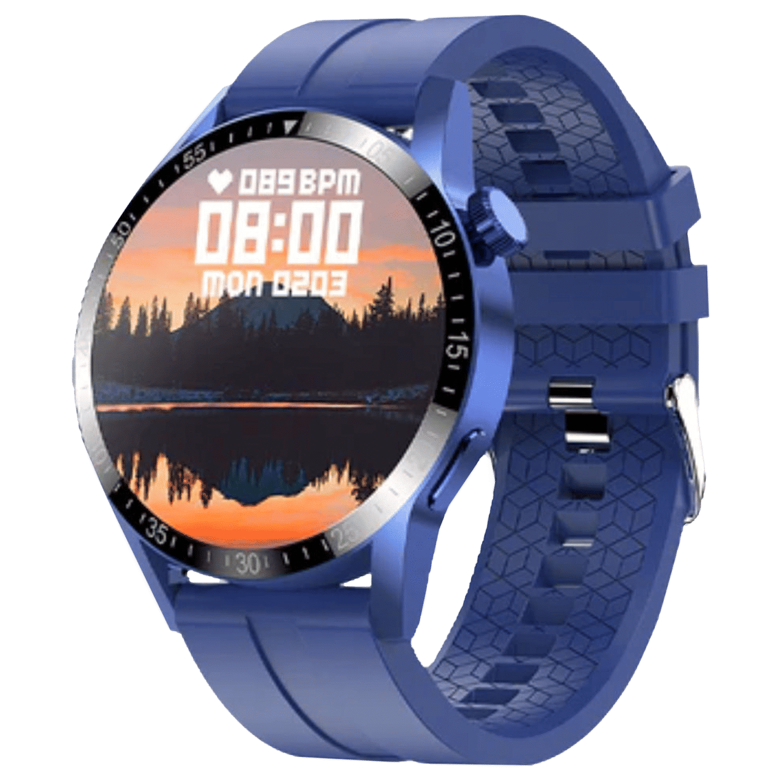 FIRE-BOLTT Talk Pro BSW038 Smartwatch with Bluetooth Calling (33mm HD Display, IP68 Water Resistant, Blue Strap)_4