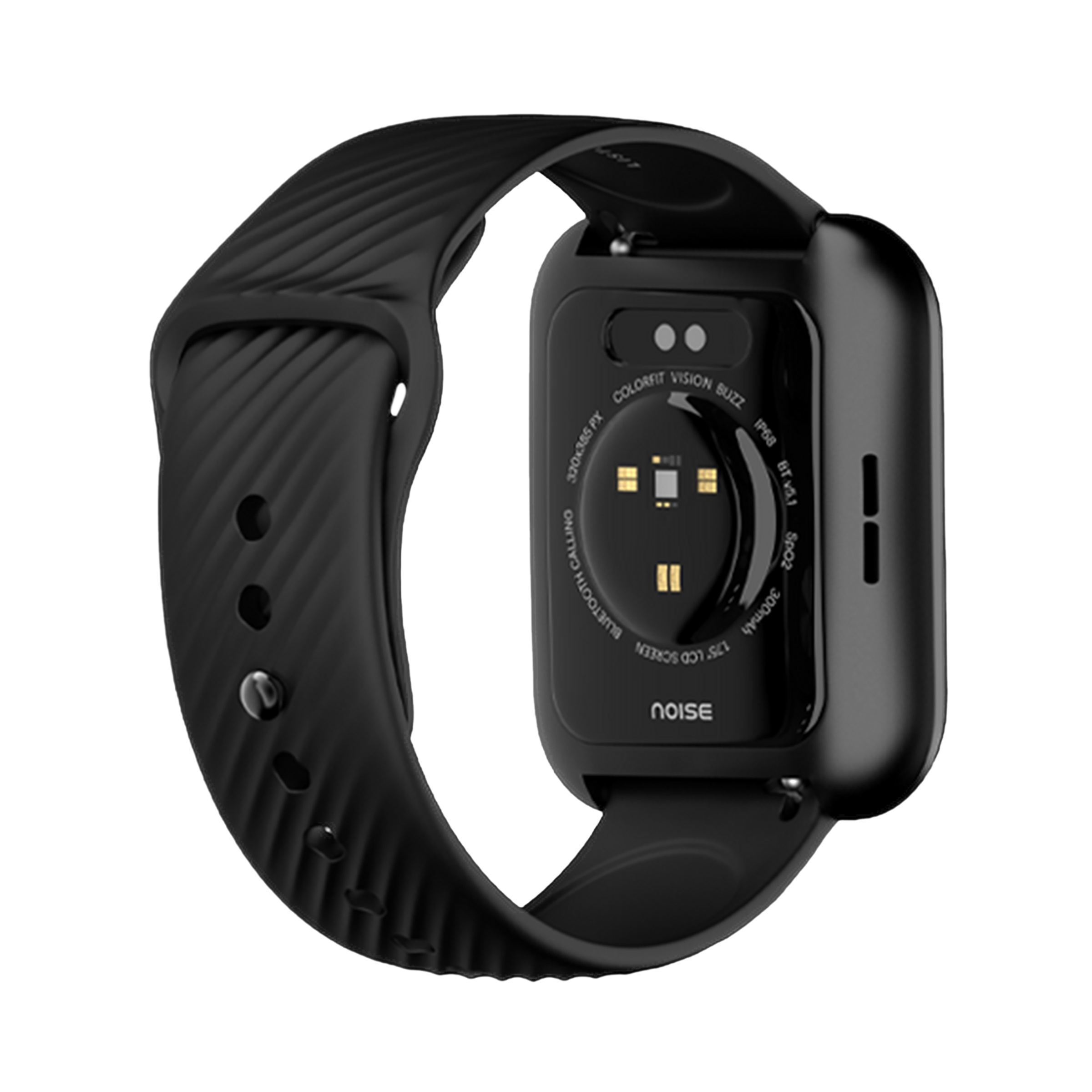 noise ColorFit Vision Buzz Smartwatch with Bluetooth Calling (44.45mm TFT LCD Display, Water Resistant, Black Strap)_6
